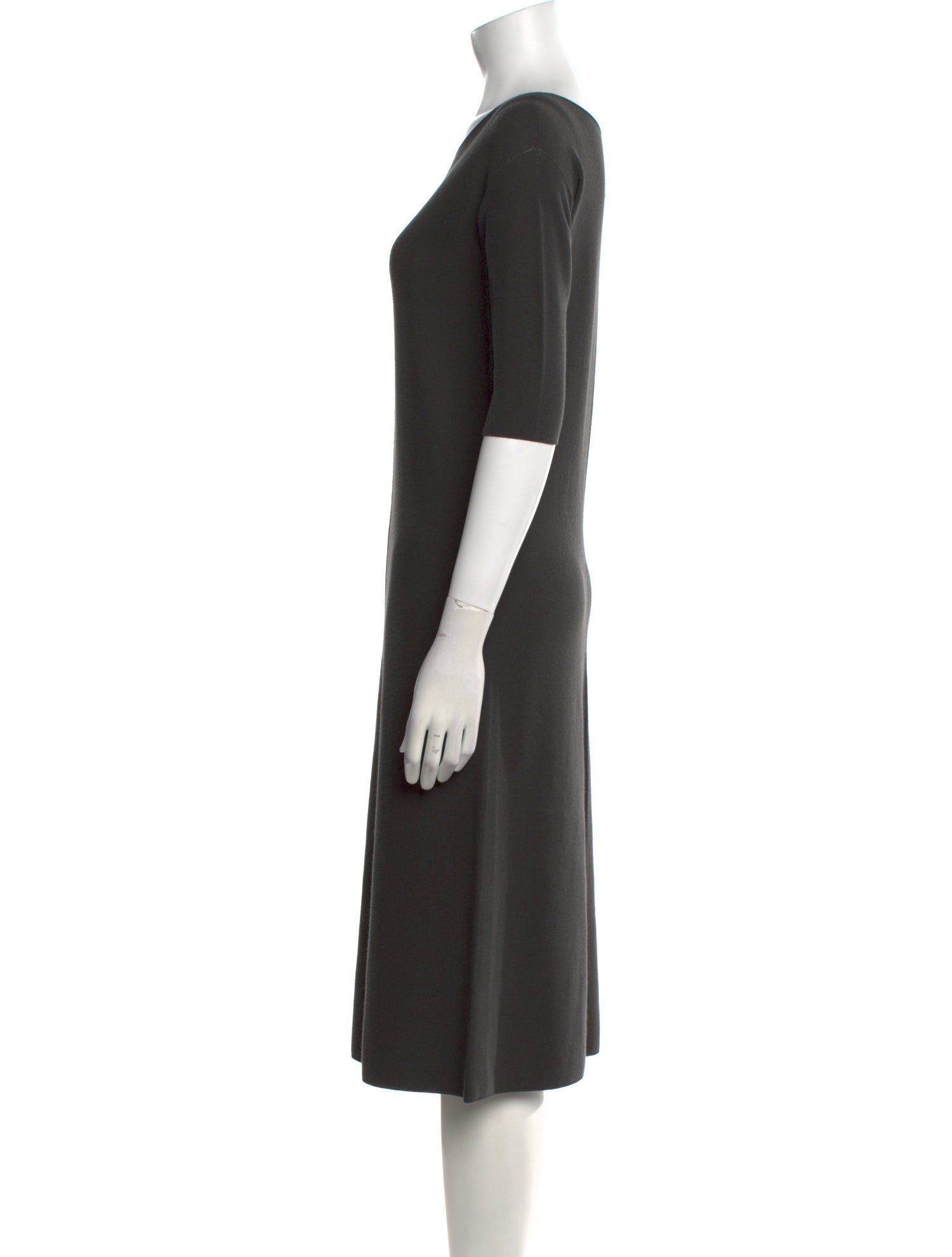 Giorgio Armani Virgin Wool Midi Length Dress
