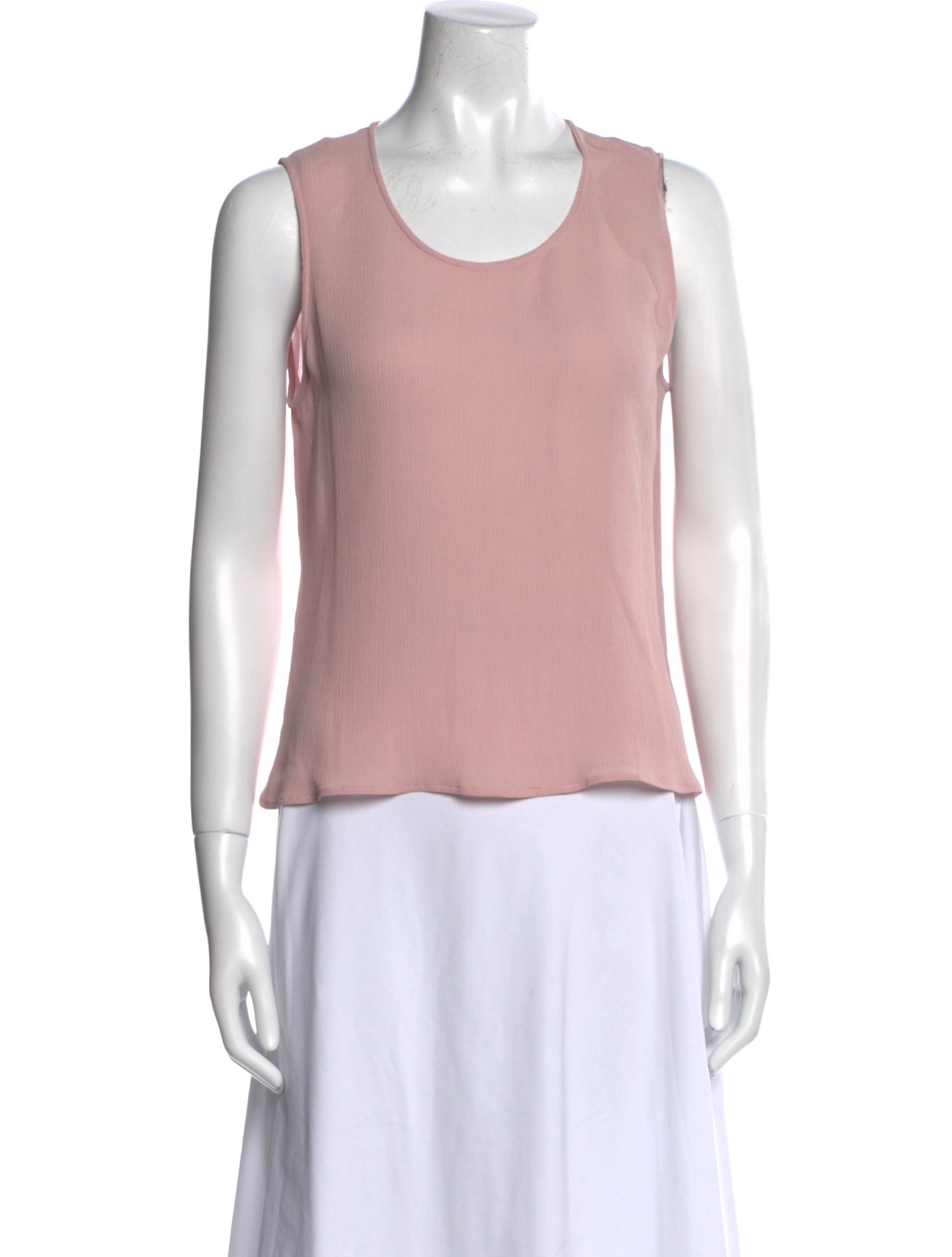 Giorgio Armani Silk Scoop Neck Top
