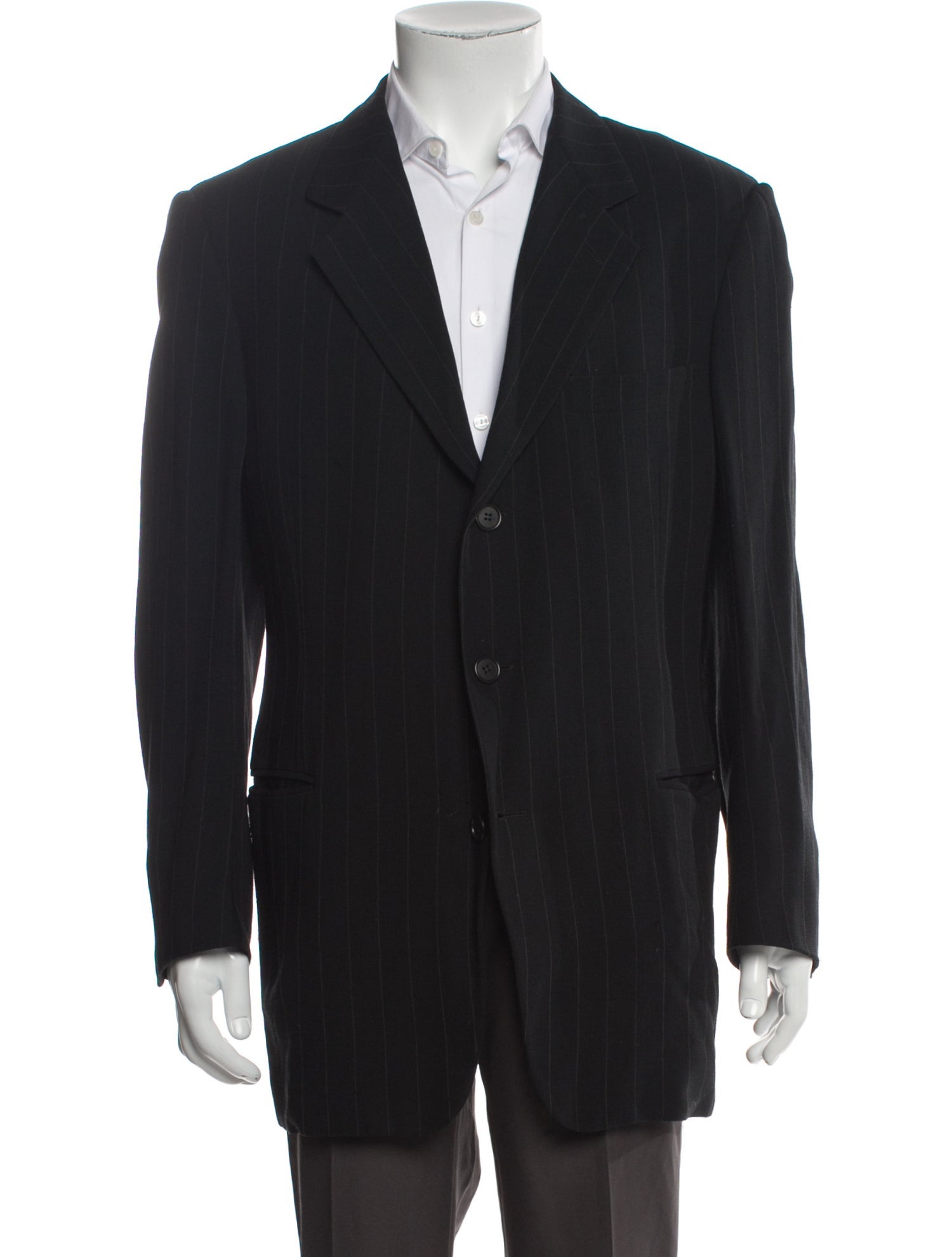 Giorgio Armani Wool Striped Blazer