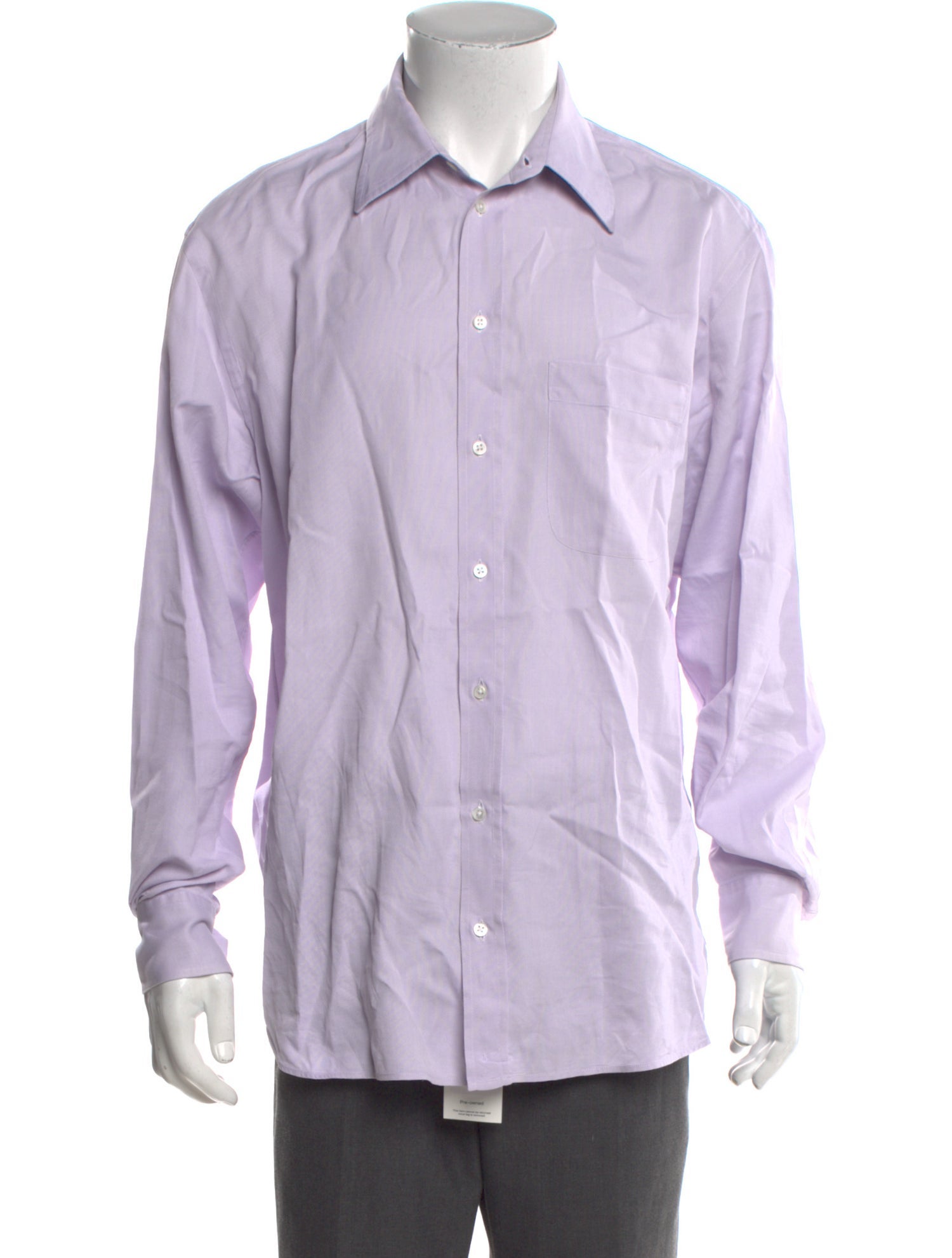 Giorgio Armani Striped Long Sleeve Dress Shirt