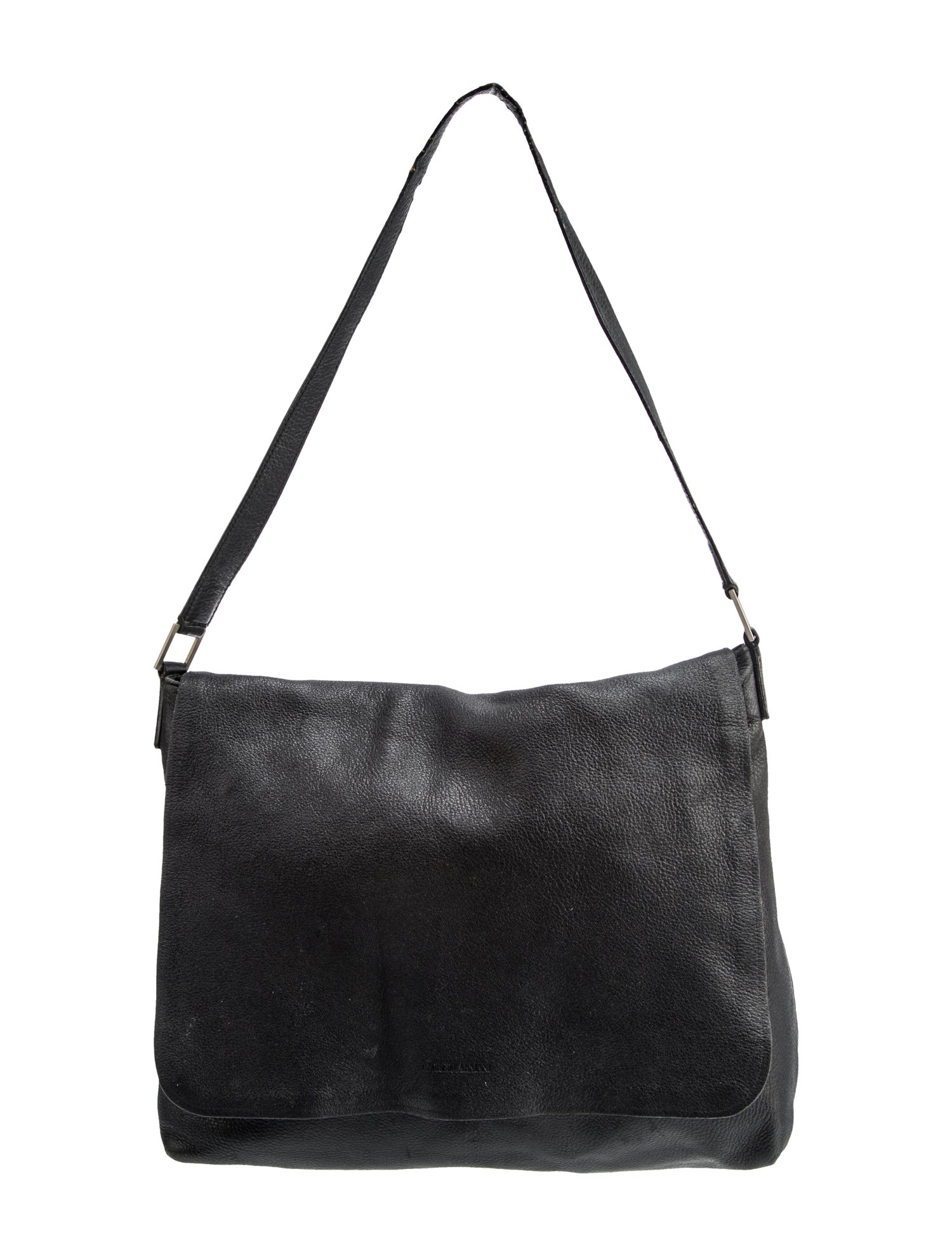 Giorgio Armani Leather Messenger Bag