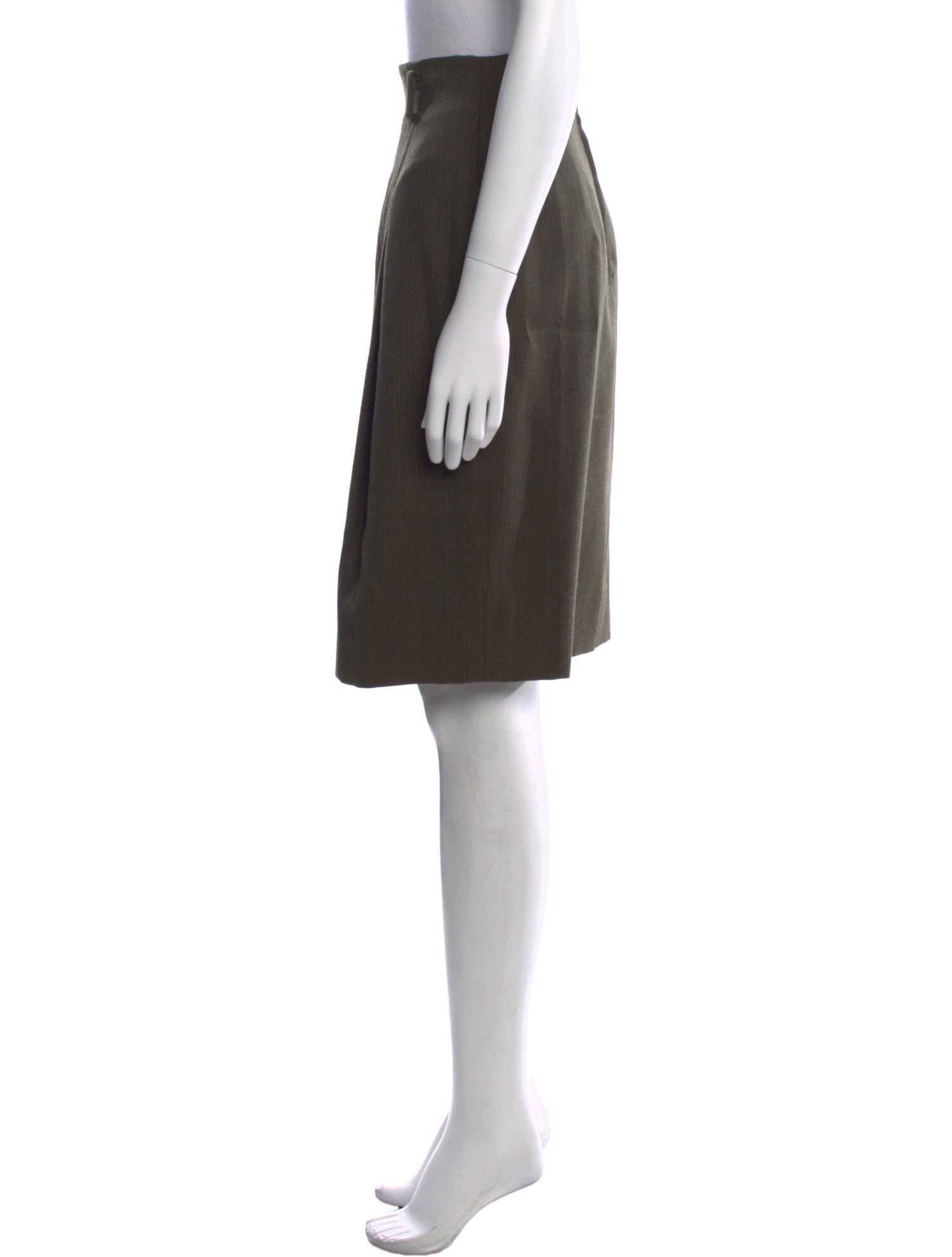 Giorgio Armani Virgin Wool Knee-Length Skirt