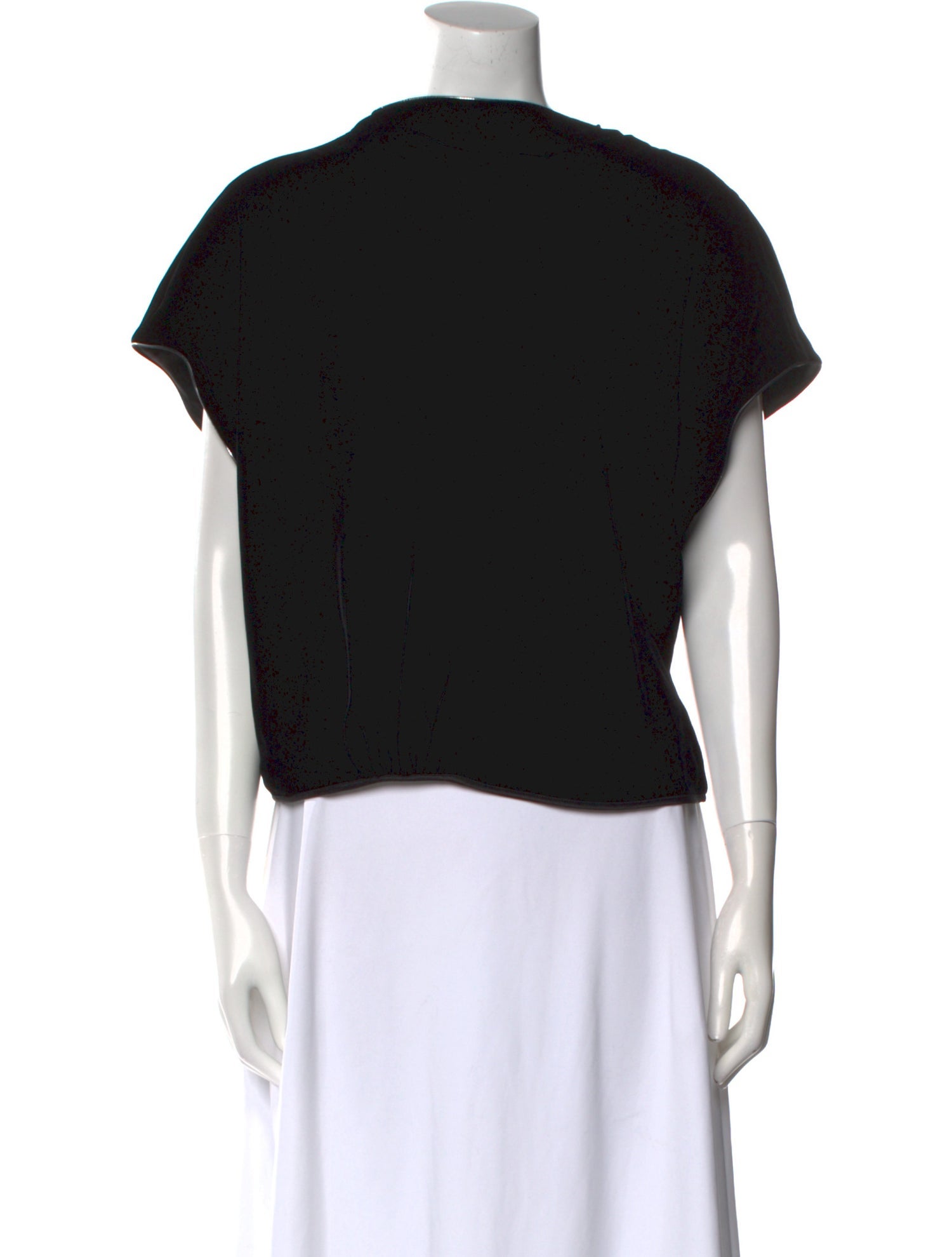 Giorgio Armani Bateau Neckline Short Sleeve Top