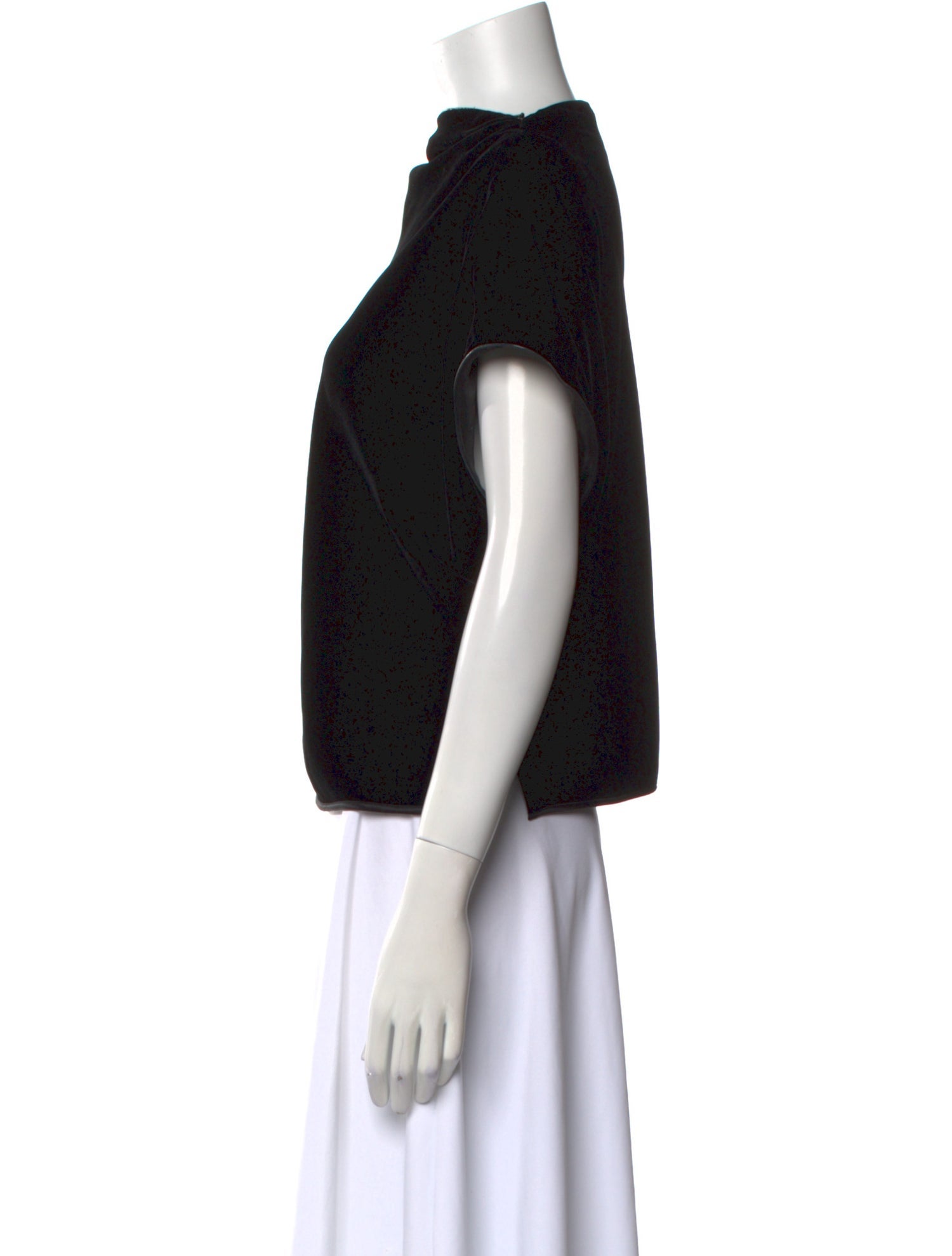 Giorgio Armani Bateau Neckline Short Sleeve Top