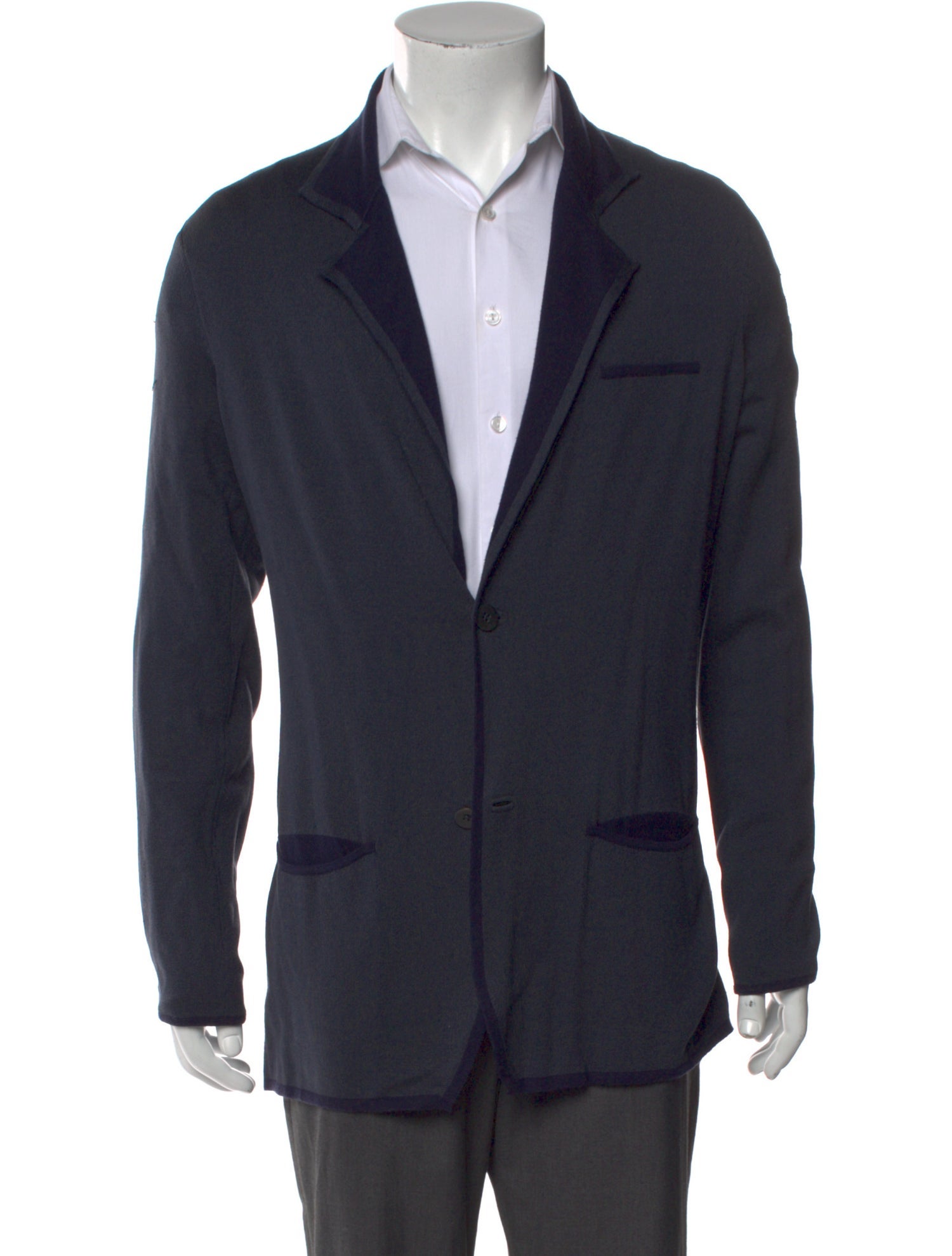 Giorgio Armani V-Neck Long Sleeve Cardigan