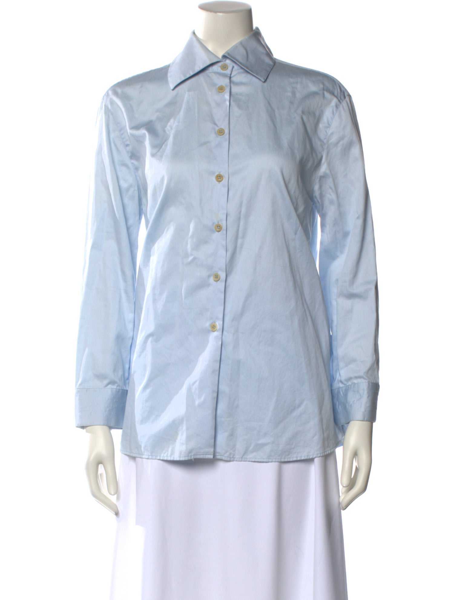 Giorgio Armani Long Sleeve Button-Up Top
