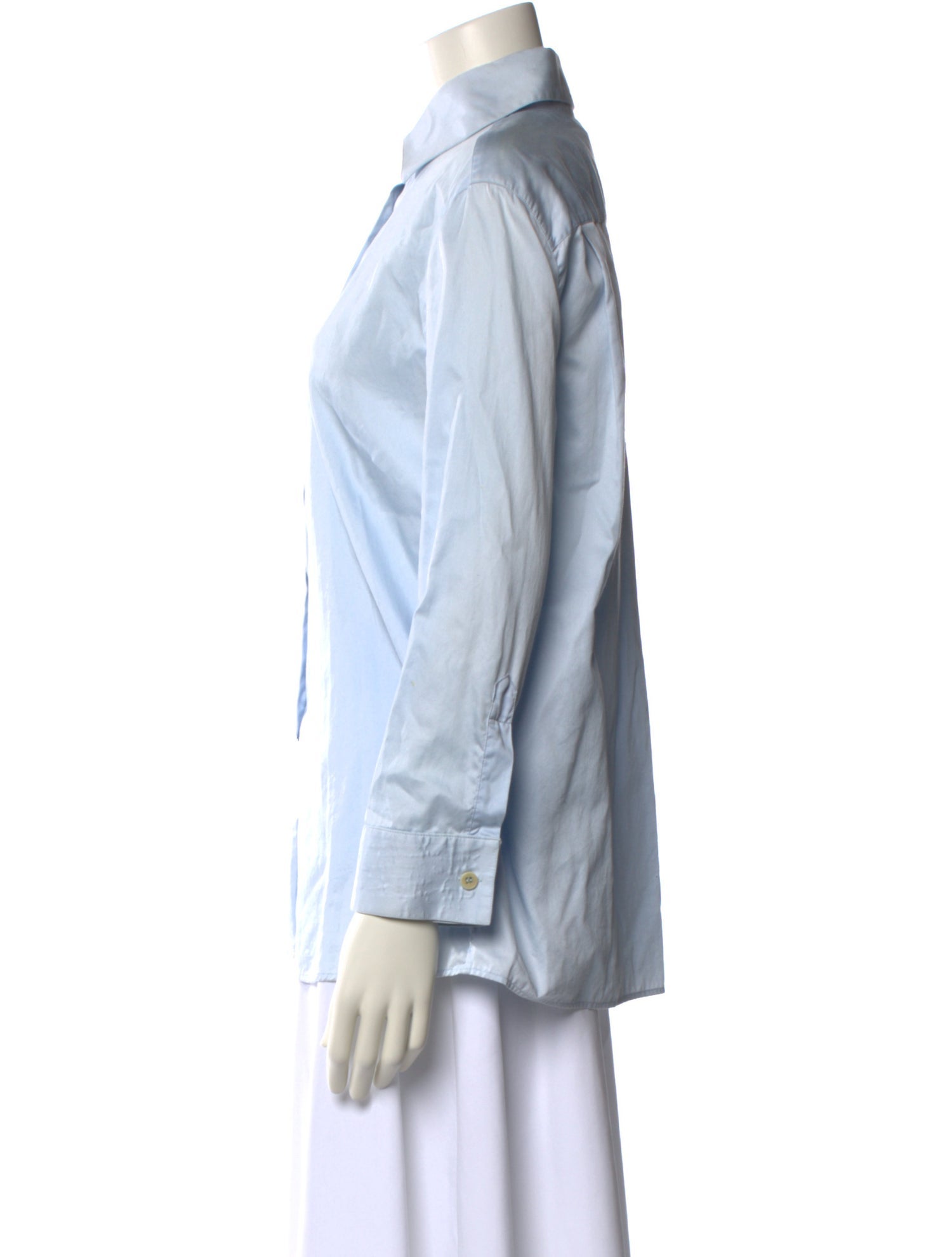 Giorgio Armani Long Sleeve Button-Up Top