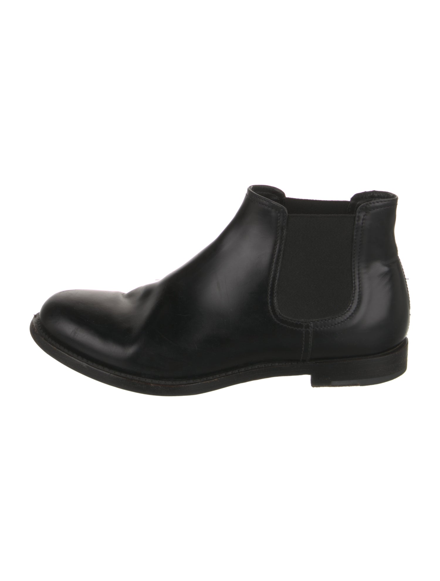Giorgio Armani Leather Chelsea Boots