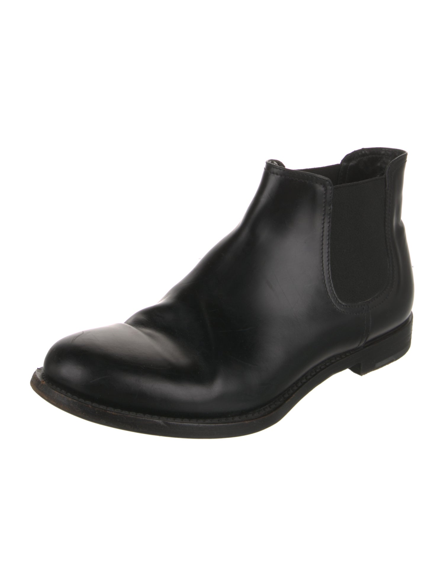 Giorgio Armani Leather Chelsea Boots