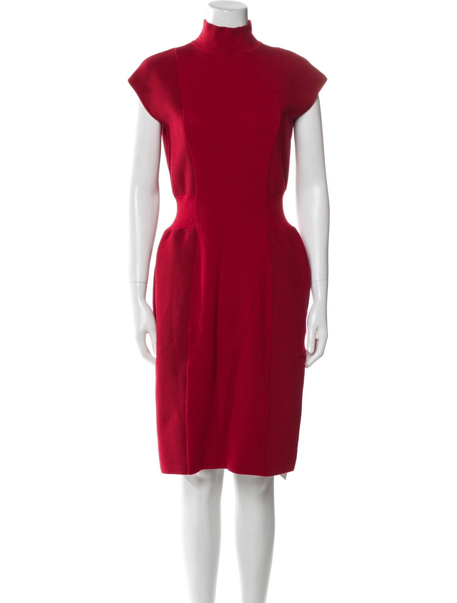 Giorgio Armani Virgin Wool Knee-Length Dress