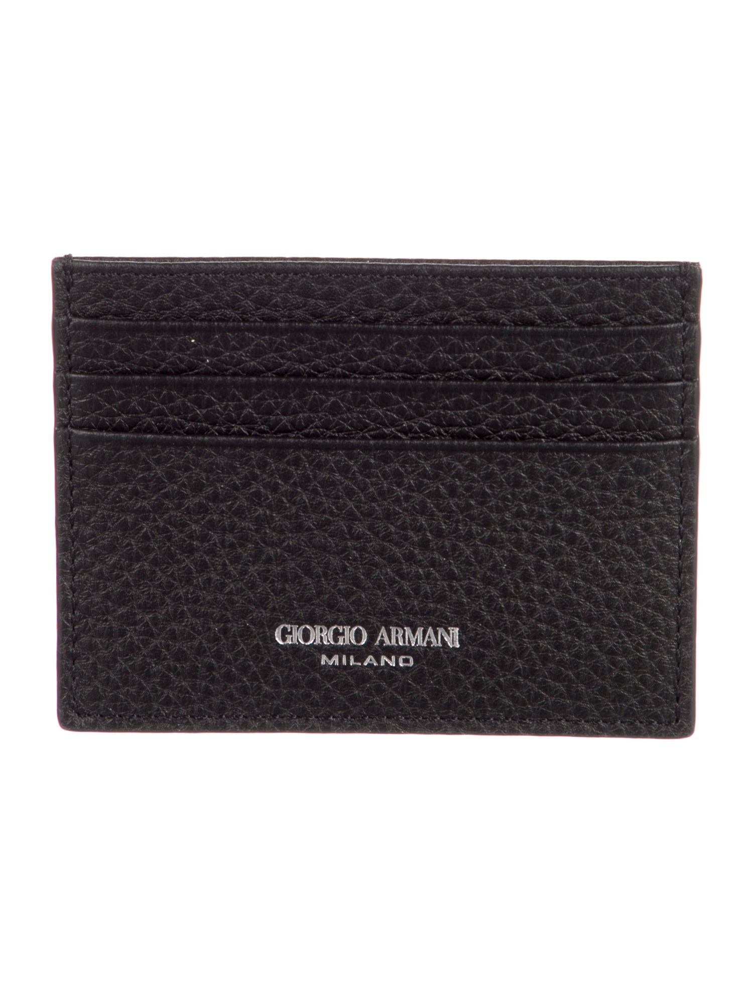 Giorgio Armani Leather Printed Card Holder