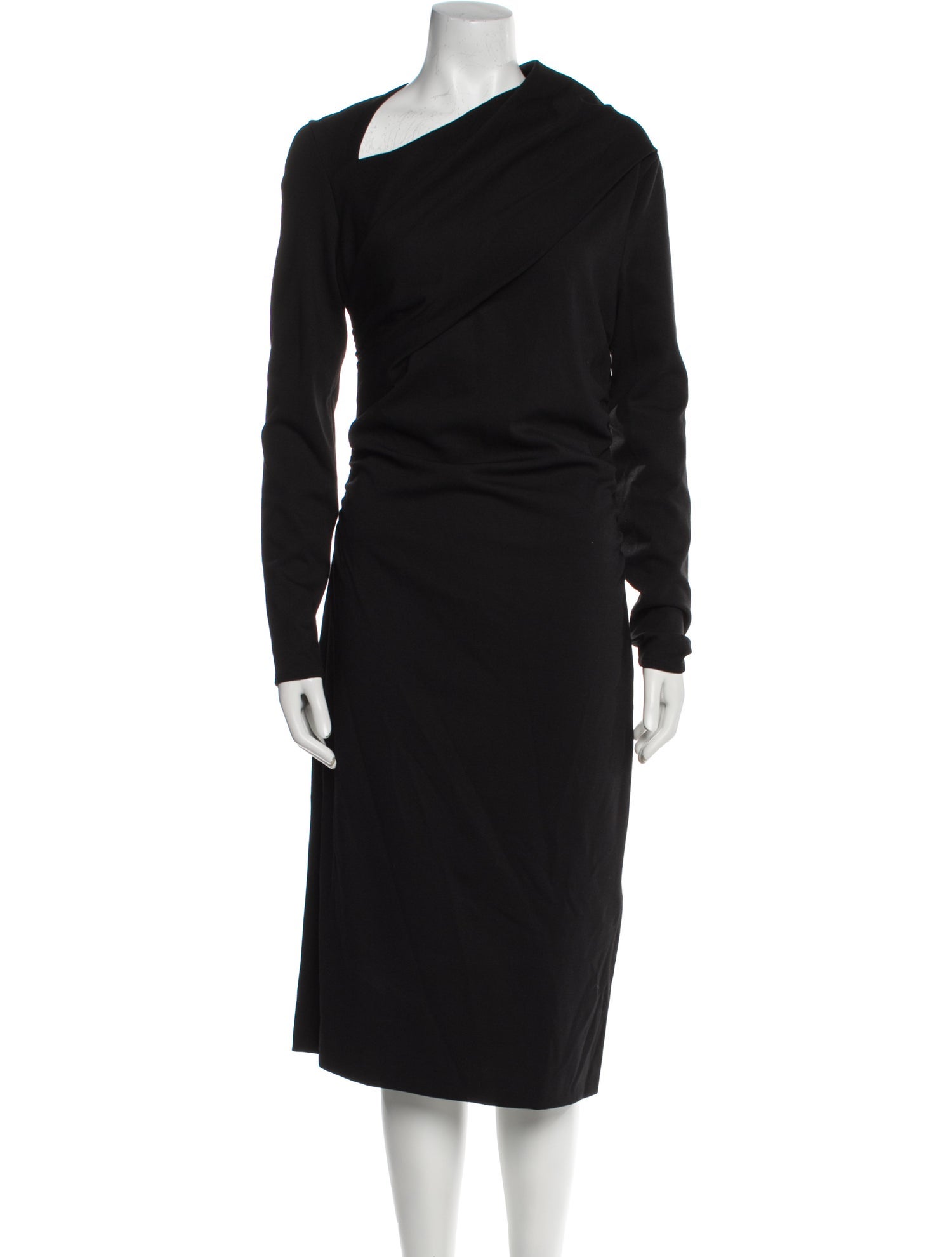 Giorgio Armani One-Shoulder Midi Length Dress