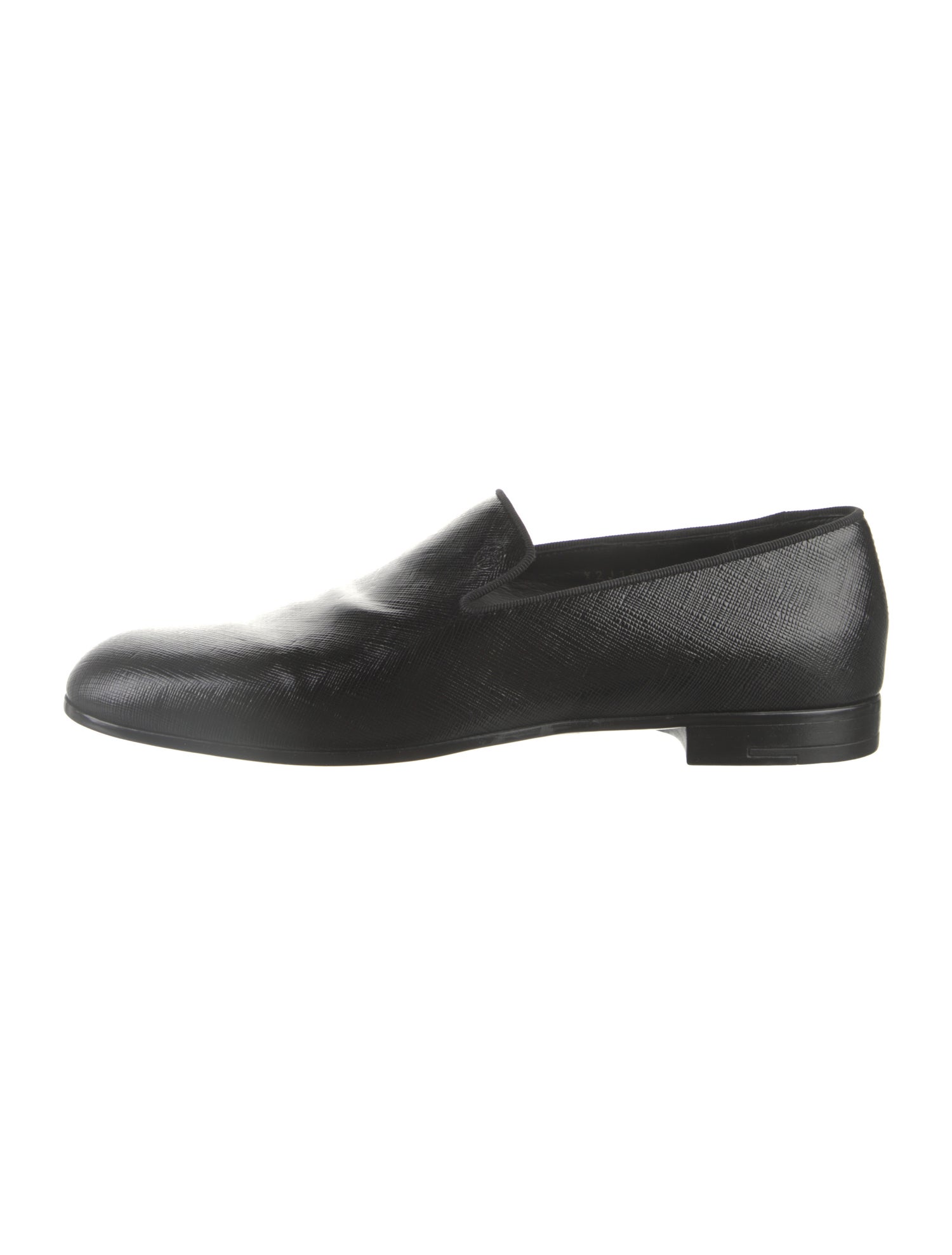 Giorgio Armani Embossed Leather Loafers