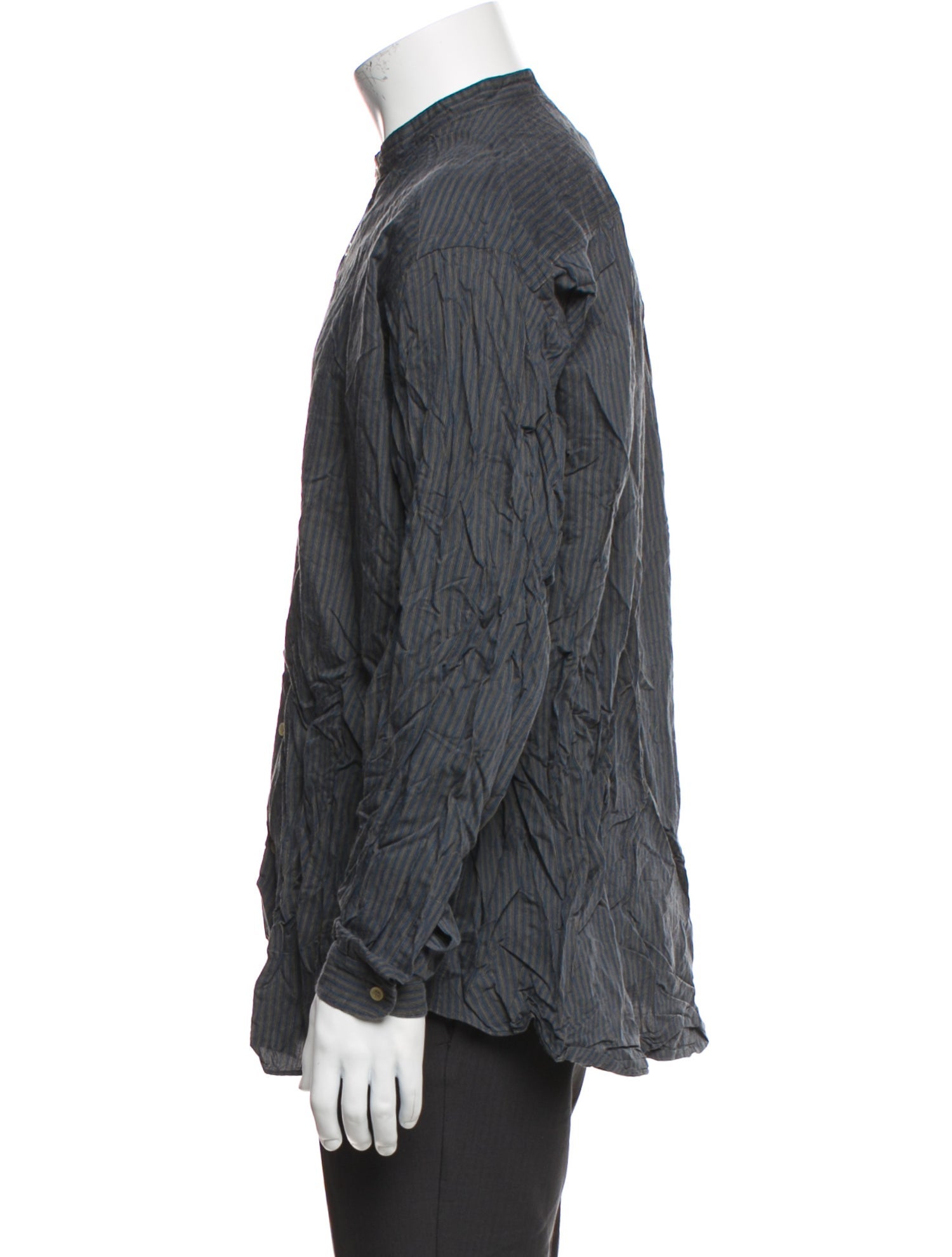 Giorgio Armani Striped Long Sleeve Dress Shirt