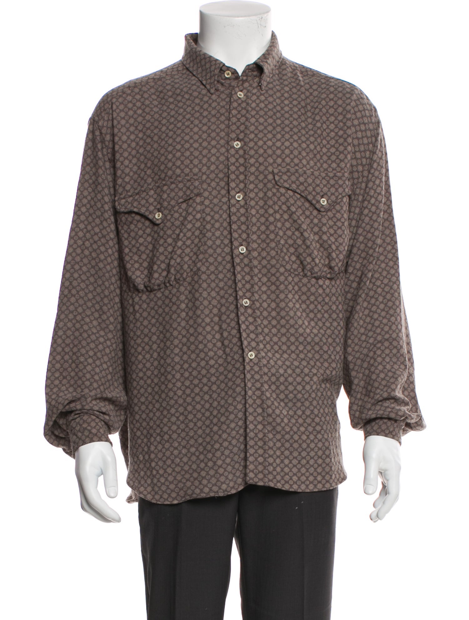Giorgio Armani Printed Long Sleeve Shirt