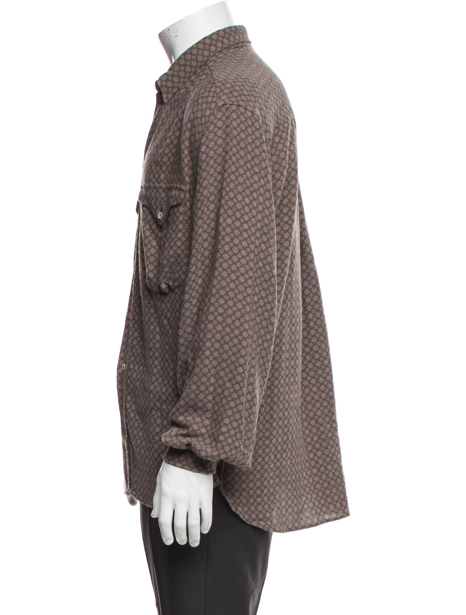 Giorgio Armani Printed Long Sleeve Shirt