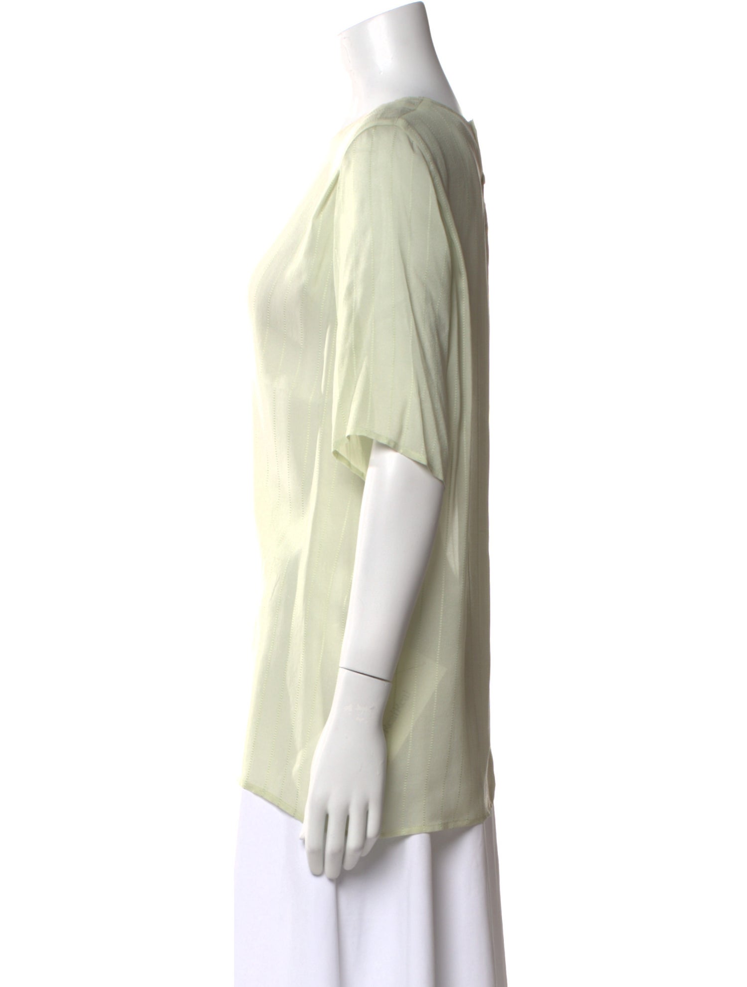 Giorgio Armani Crew Neck Three-Quarter Sleeve T-Shirt