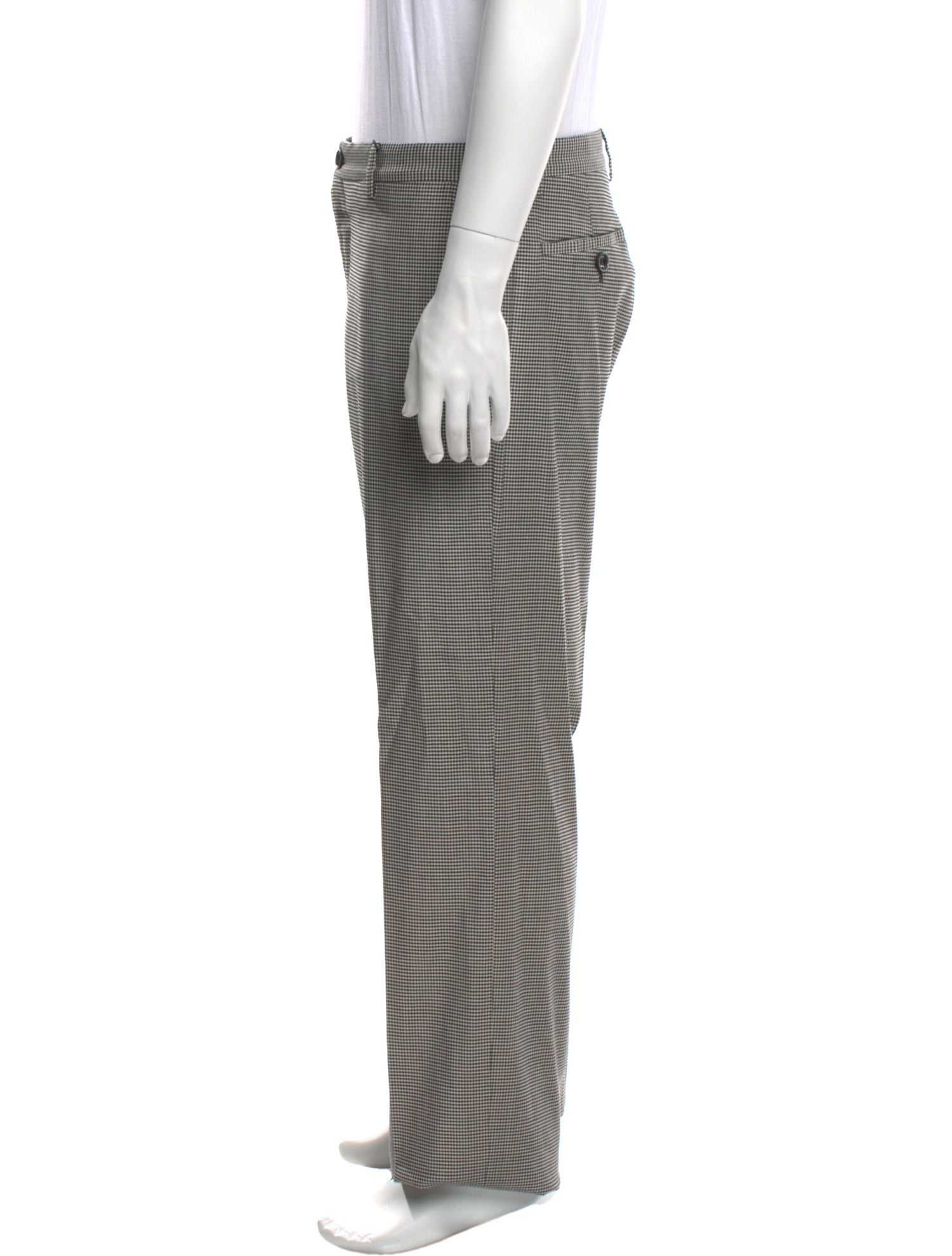 Giorgio Armani Plaid Print Pants