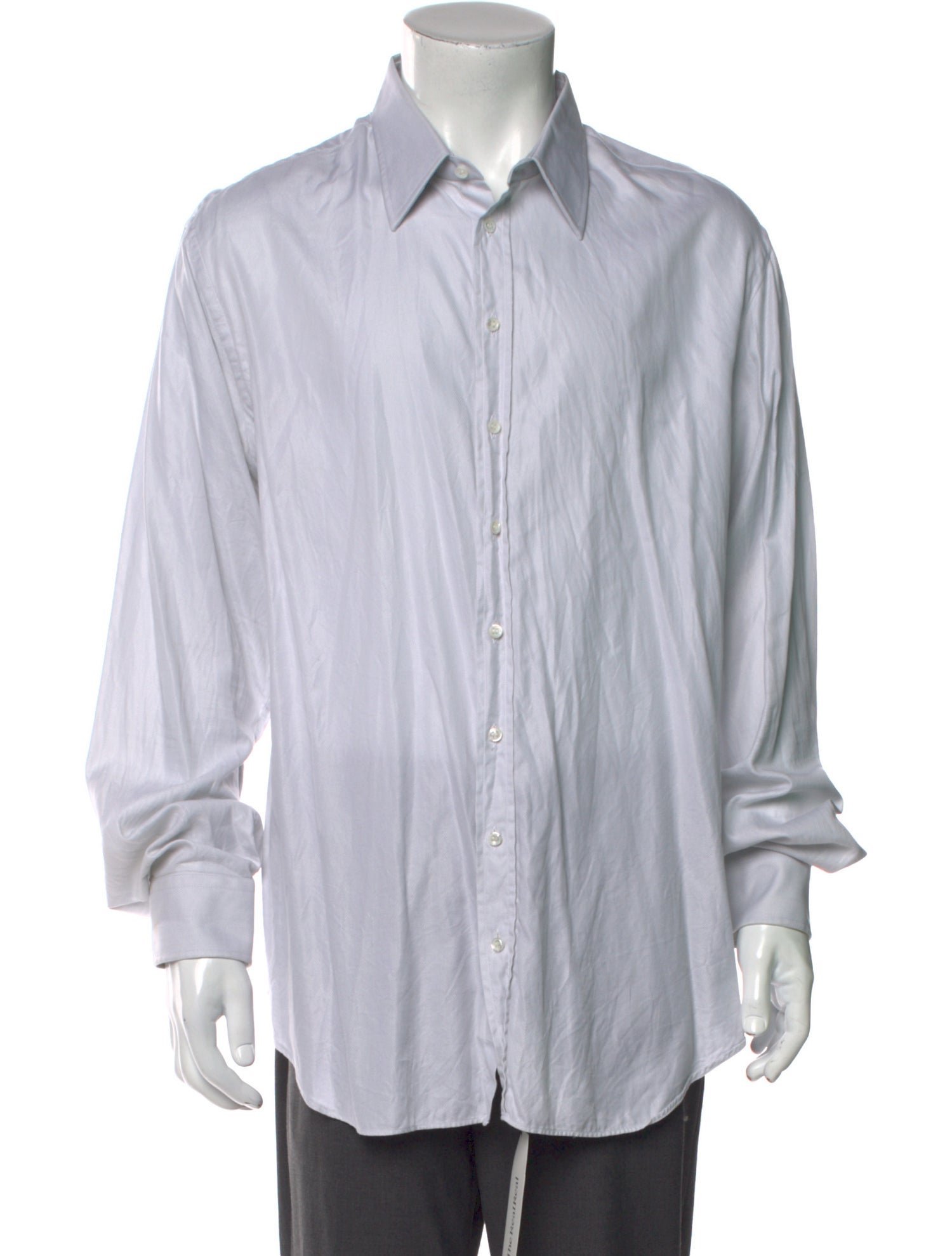 Giorgio Armani Striped Long Sleeve Dress Shirt