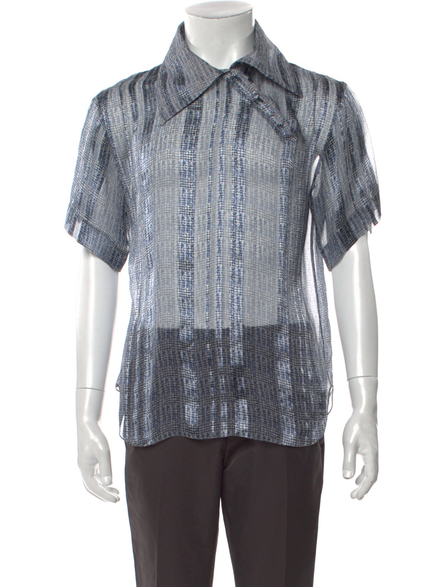 Giorgio Armani Striped Short Sleeve Shirt