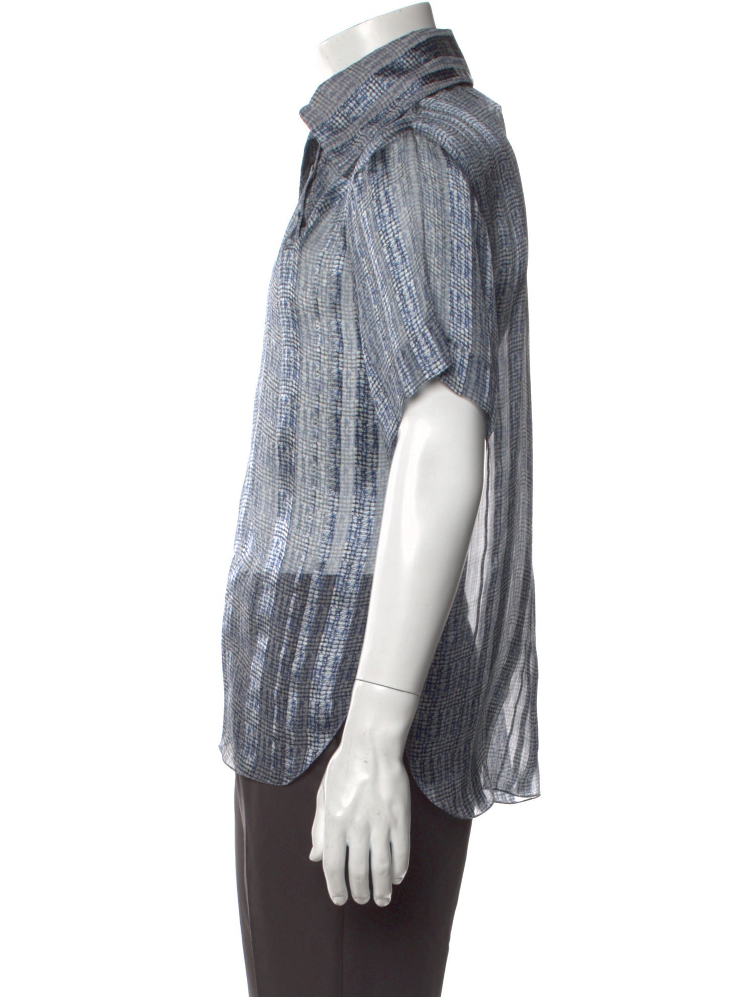 Giorgio Armani Striped Short Sleeve Shirt