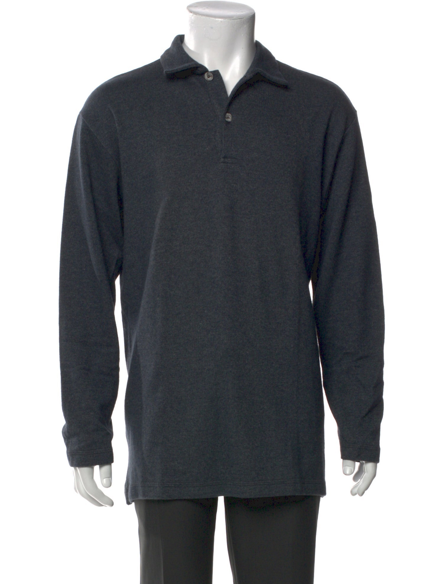 Giorgio Armani Collar Long Sleeve Polo Shirt