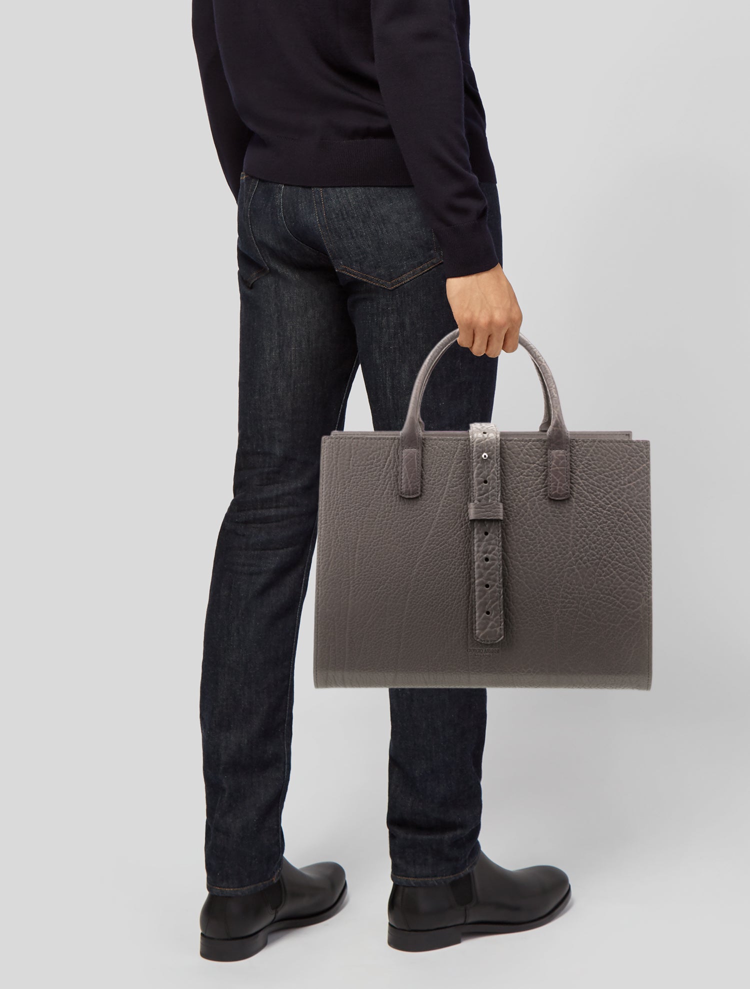 Giorgio Armani Leather Tote