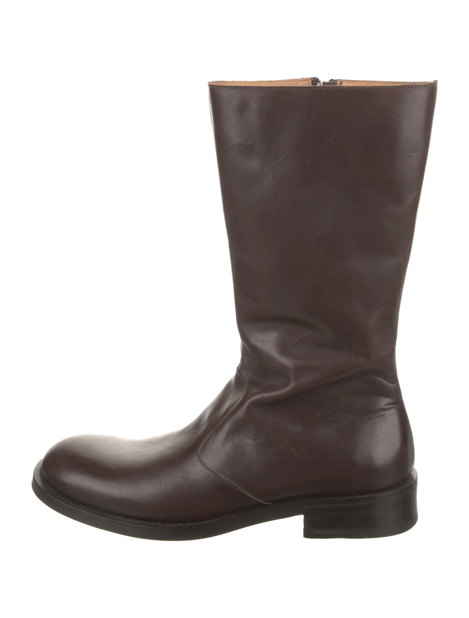 Giorgio Armani Leather Riding Boots