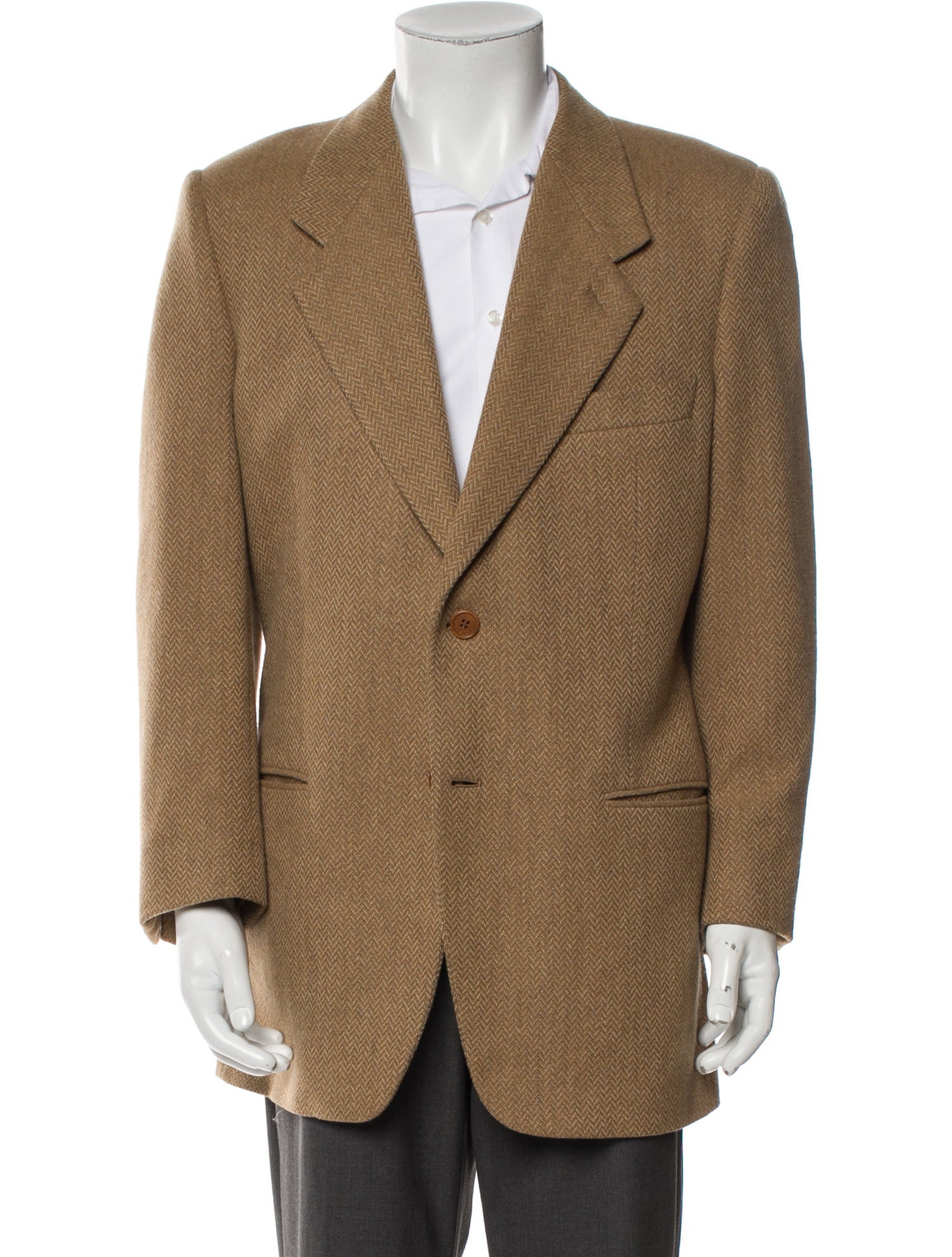 Giorgio Armani Virgin Wool Striped Blazer