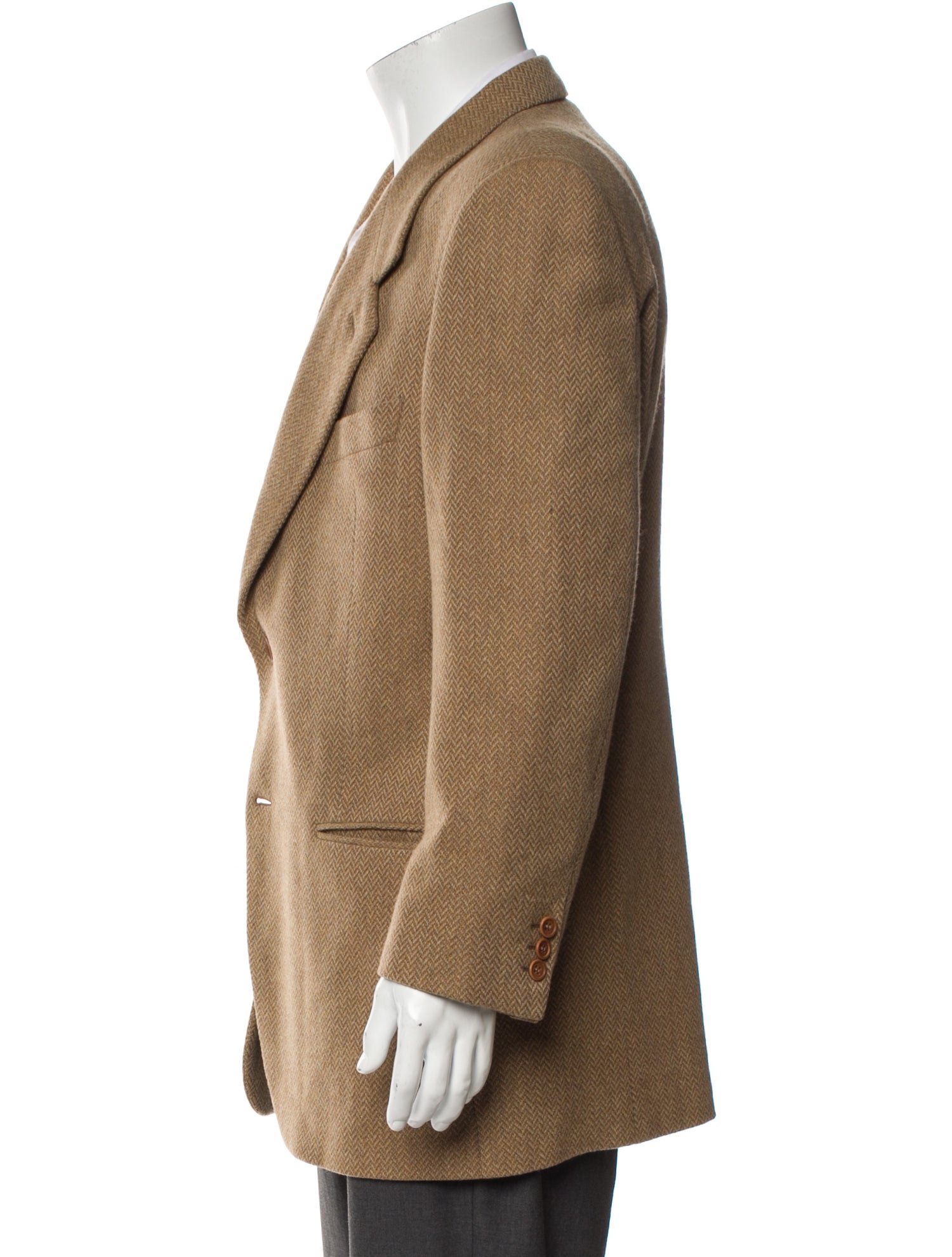 Giorgio Armani Virgin Wool Striped Blazer