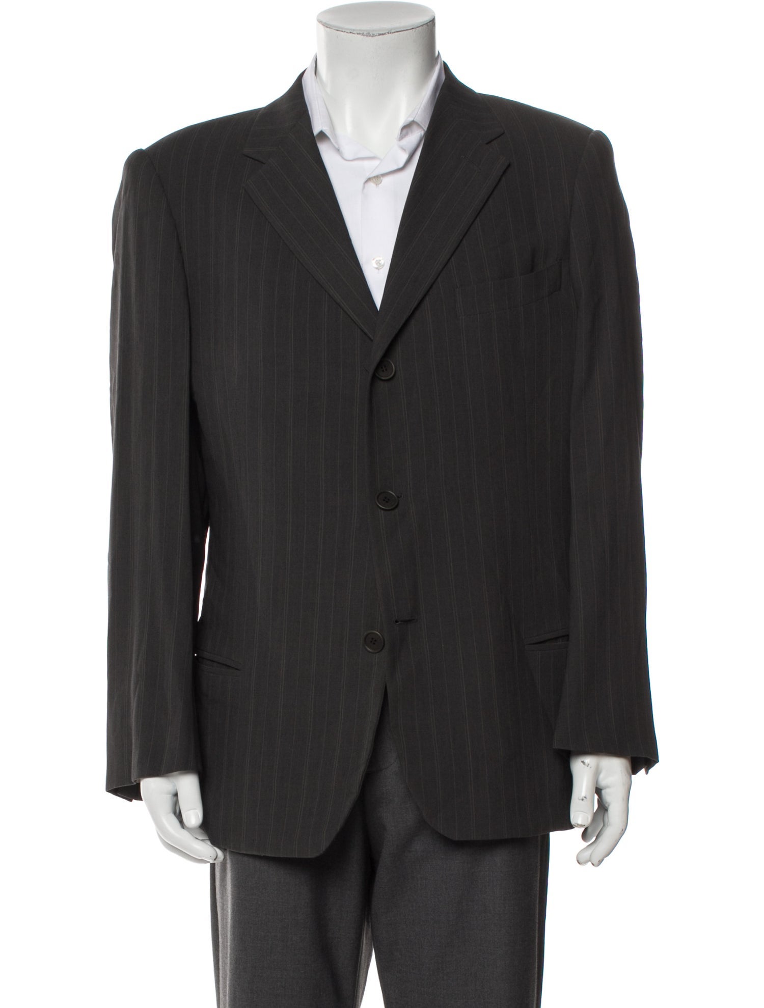 Giorgio Armani Wool Striped Blazer