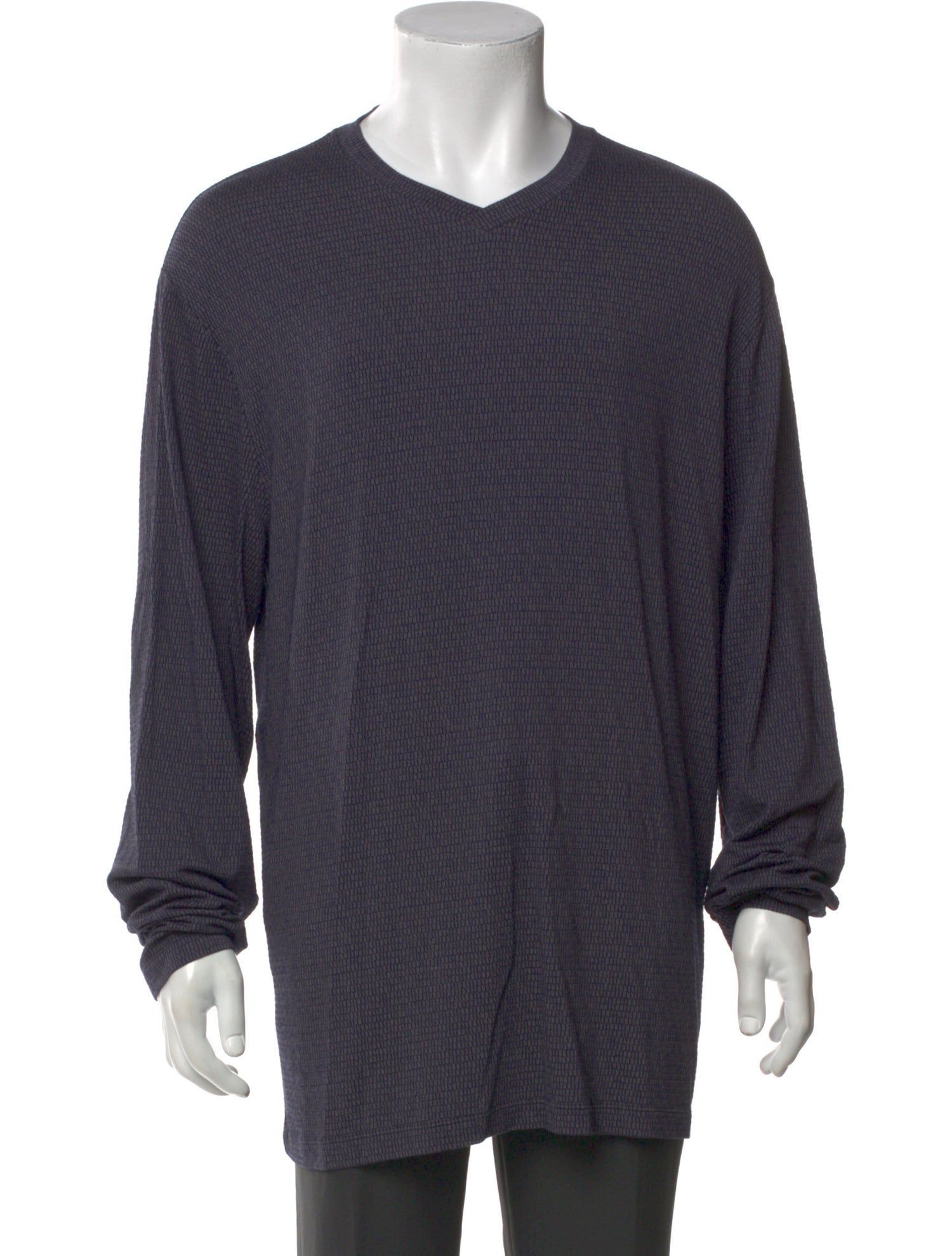 Giorgio Armani V-Neck Long Sleeve T-Shirt