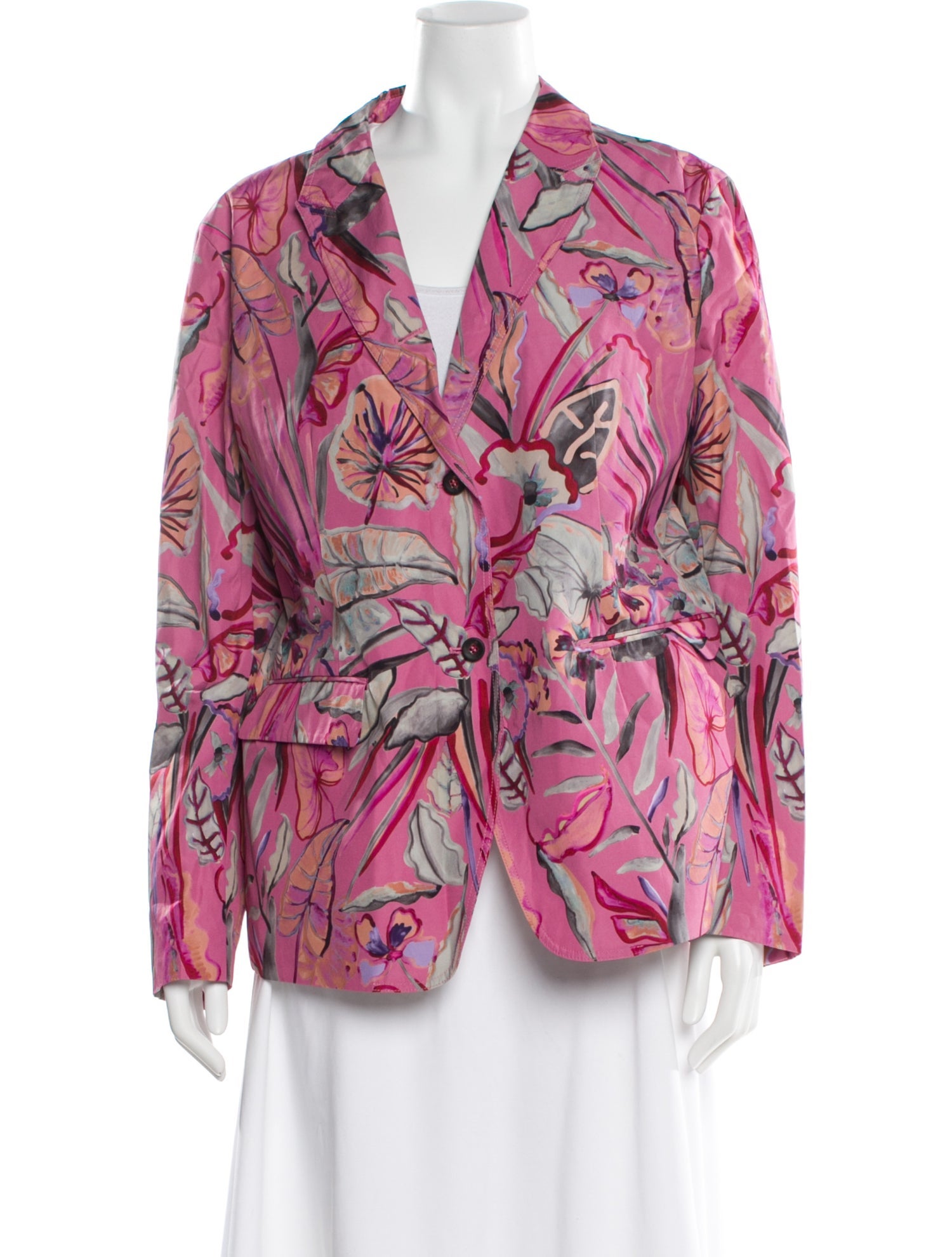 Giorgio Armani Floral Print Blazer