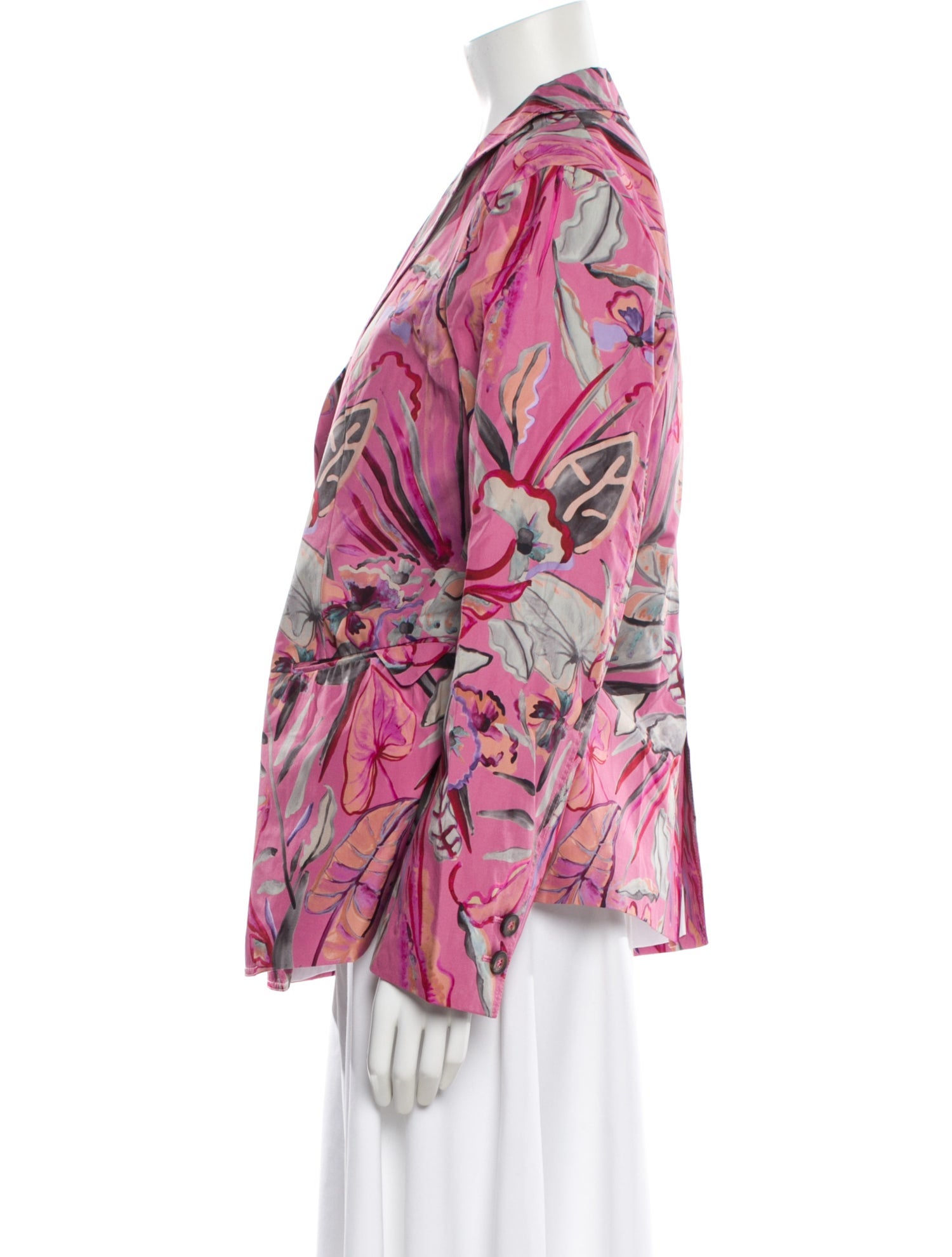 Giorgio Armani Floral Print Blazer