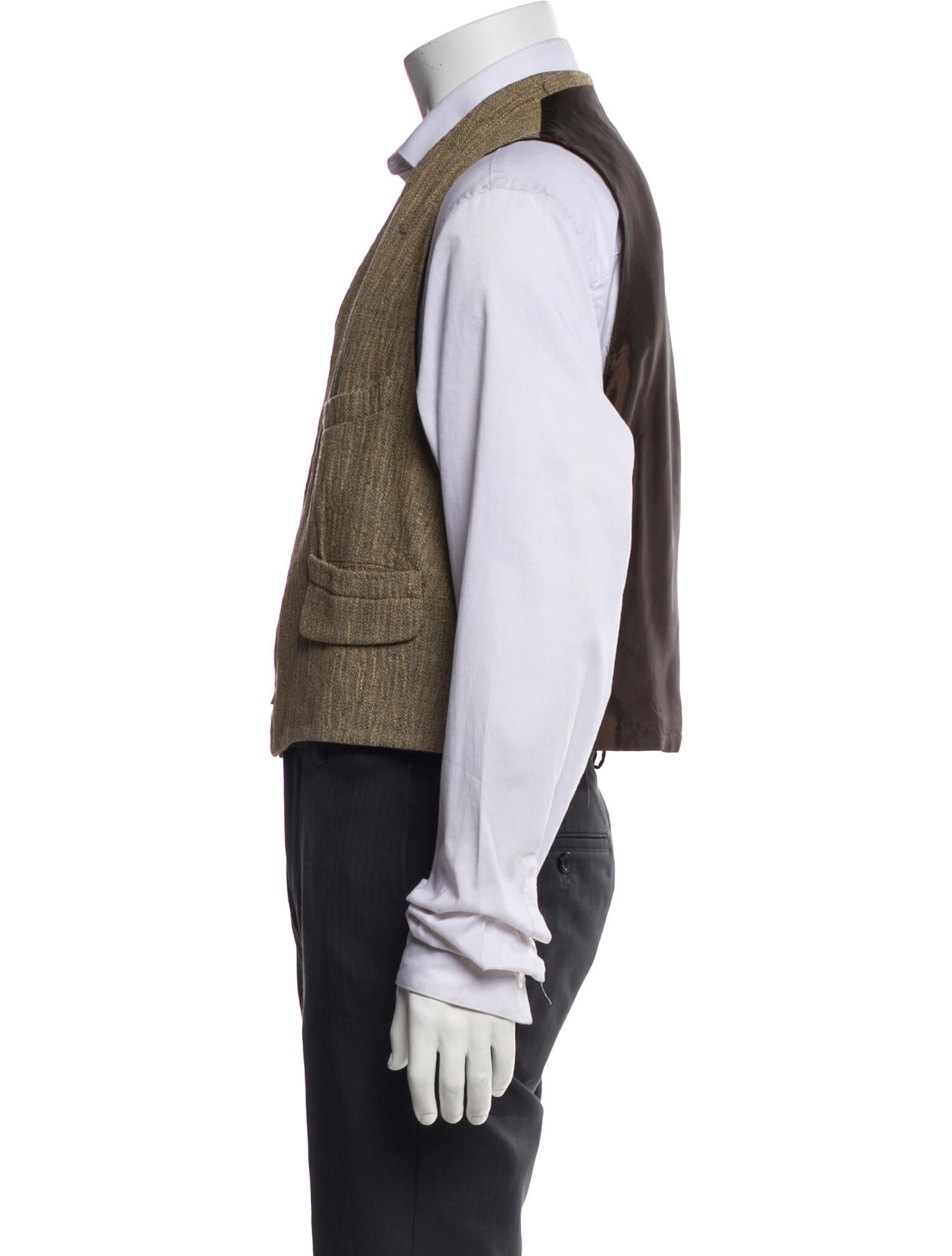 Giorgio Armani Solid Linen Suit vest