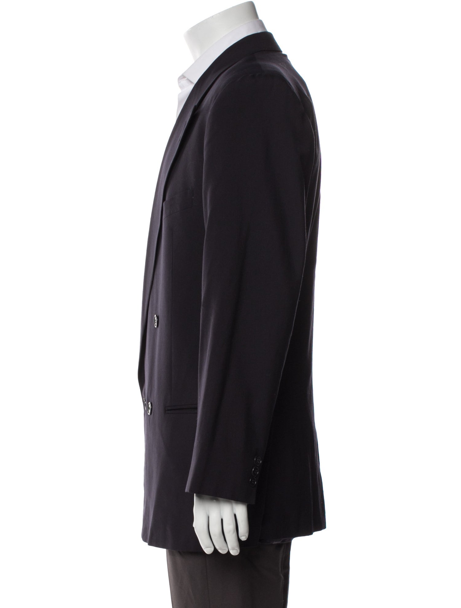 Giorgio Armani Men's Blue Virgin Wool Blazer