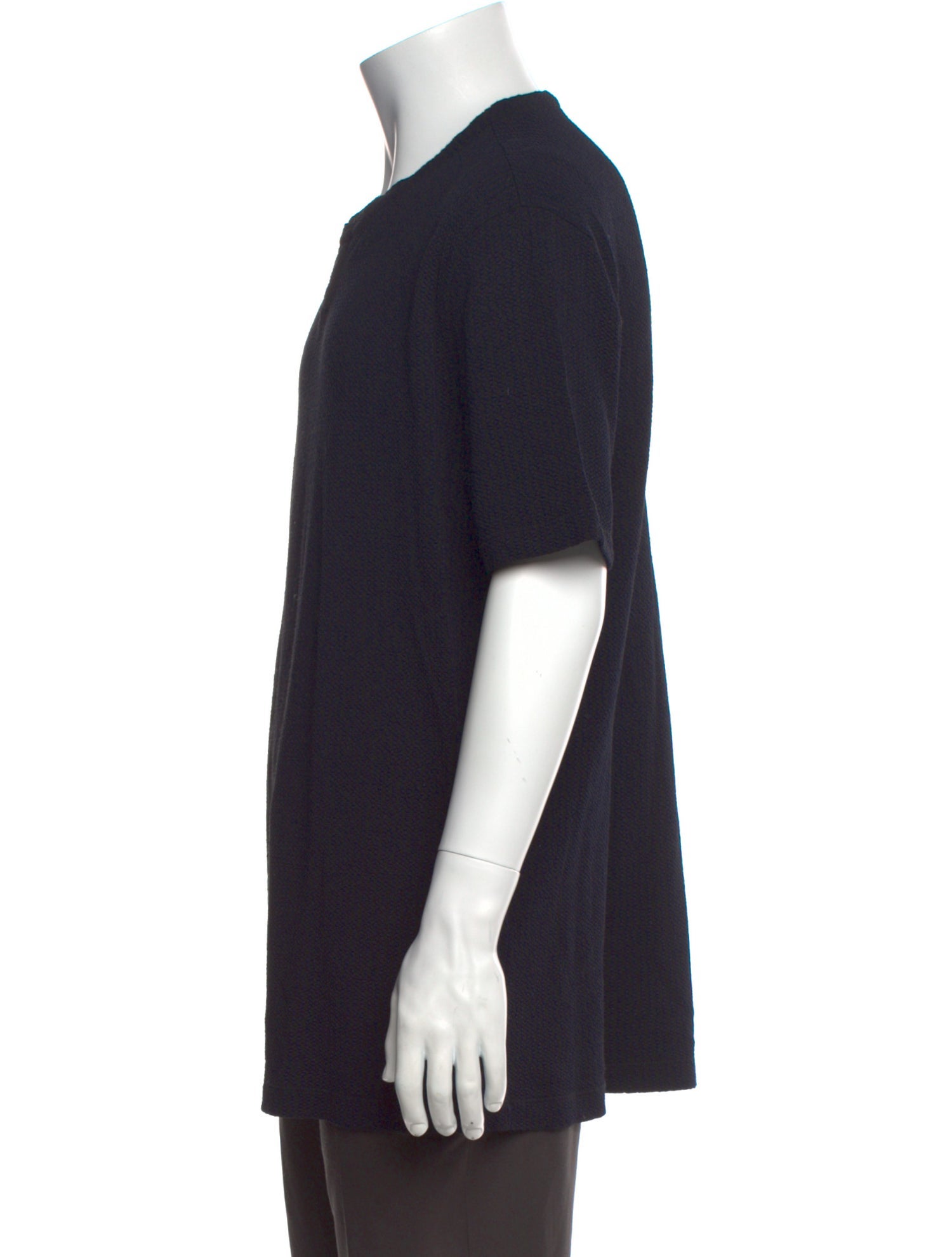 Giorgio Armani Crew Neck Short Sleeve Henley