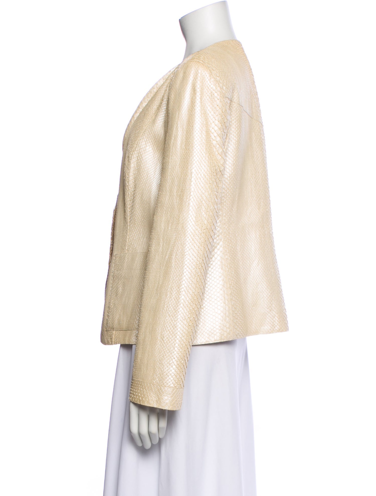 Giorgio Armani Late 2000's - Early 2010's Python Blazer