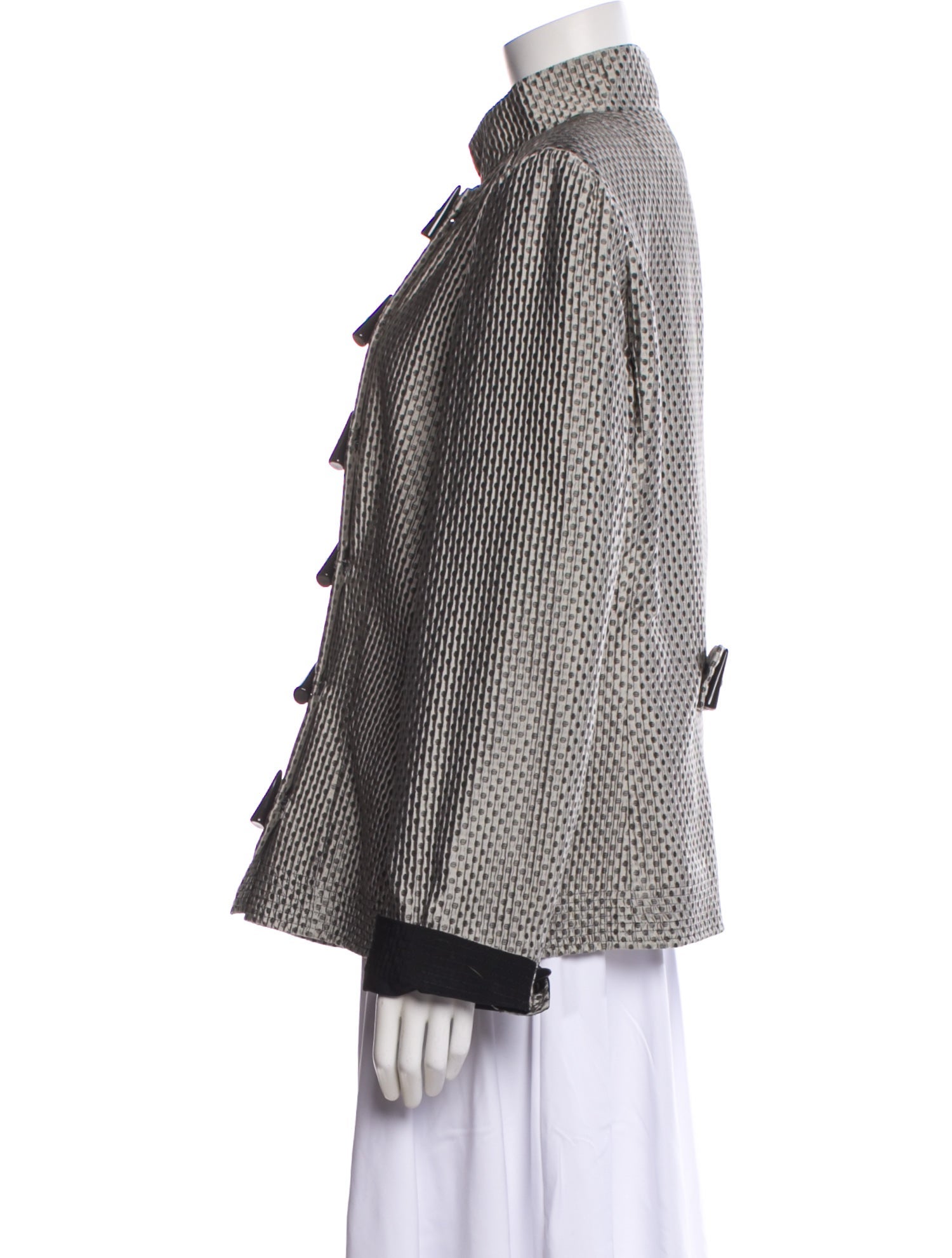 Giorgio Armani Cashmere Houndstooth Print Blazer