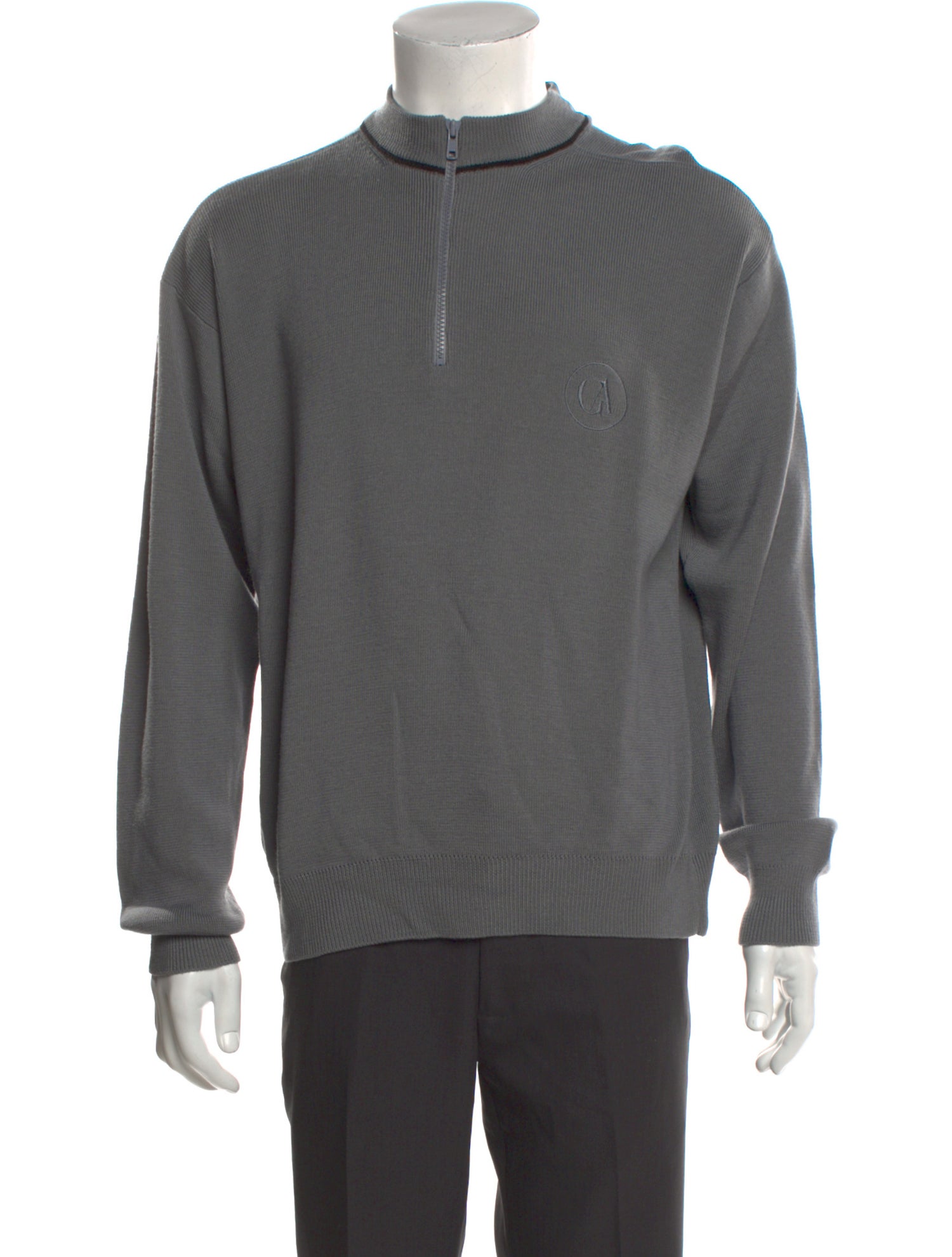 Giorgio Armani Wool Mock Neck Pullover