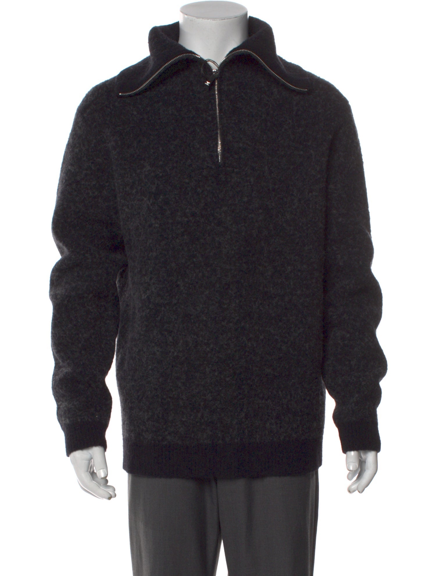 Giorgio Armani Collar Long Sleeve Polo Sweater w/ Tags