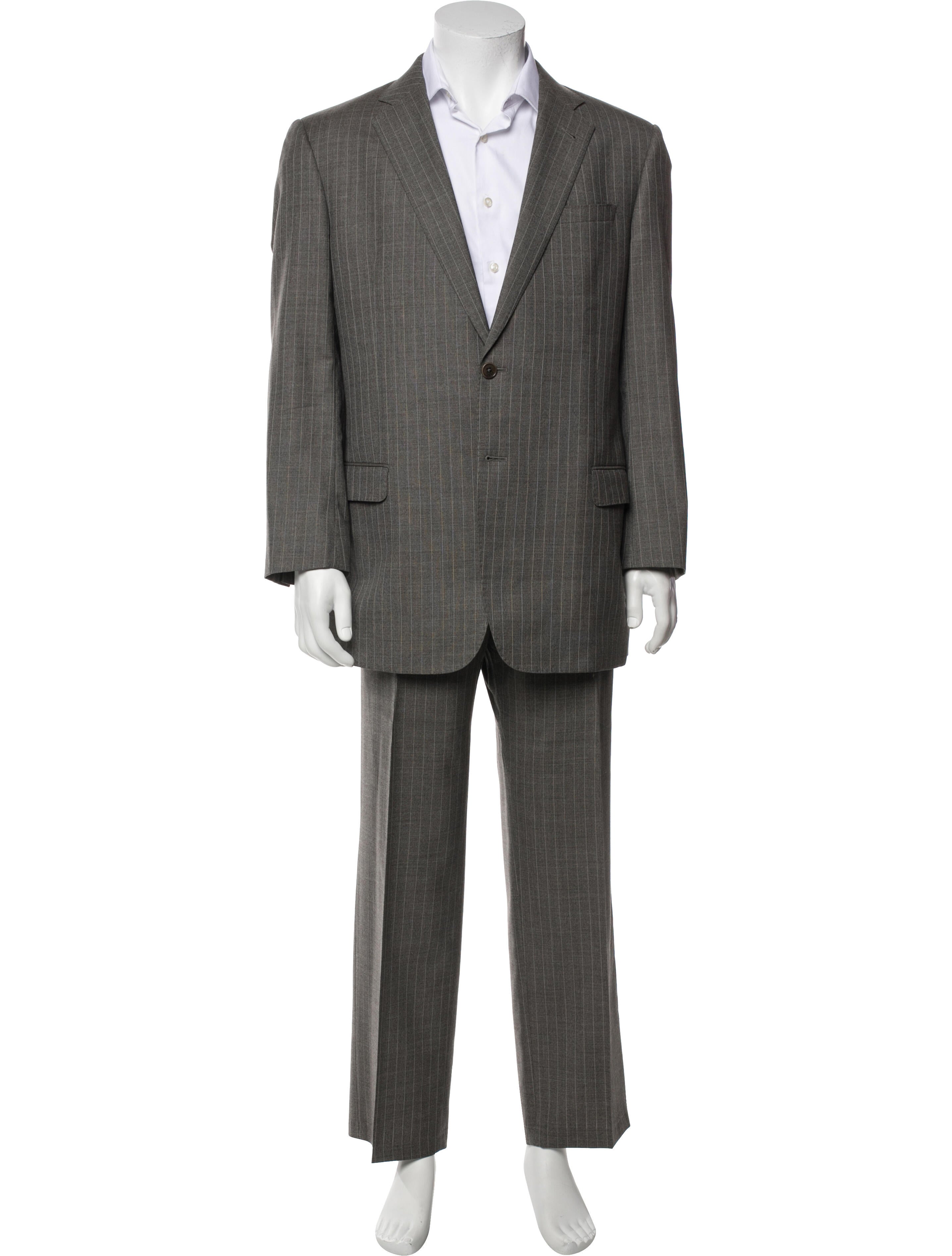 Giorgio Armani Wool Striped Two-Piece Suit