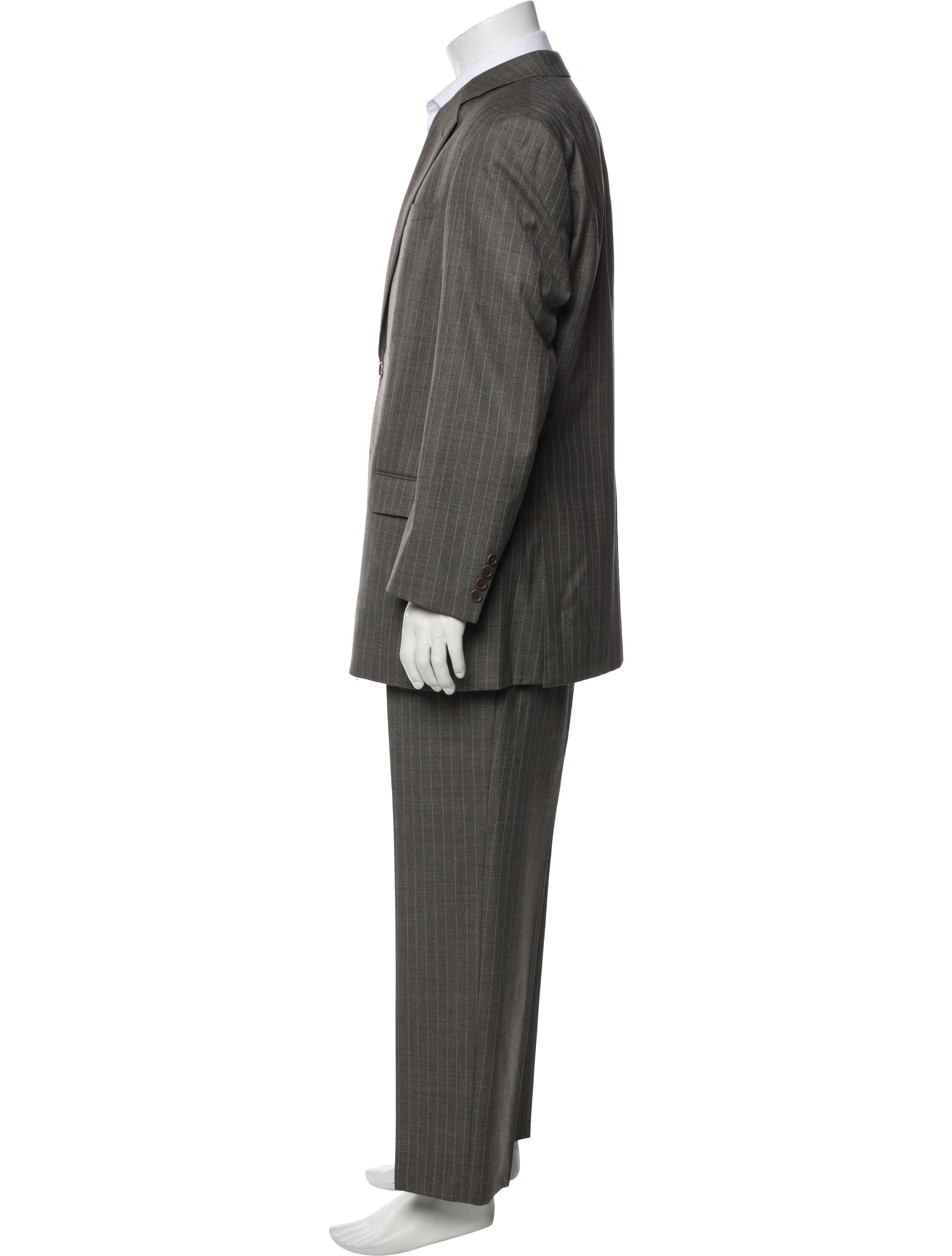 Giorgio Armani Wool Striped Two-Piece Suit