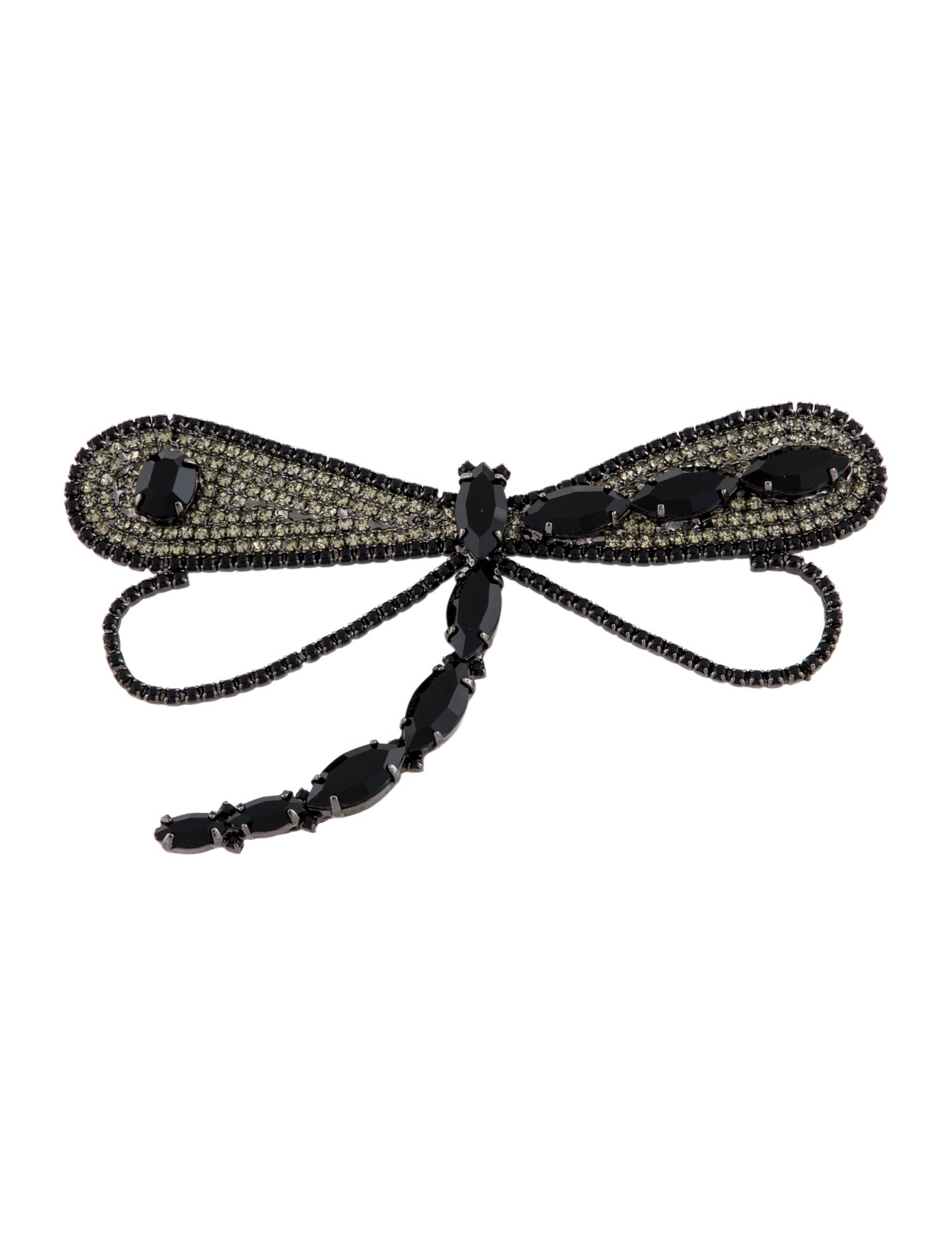 Giorgio Armani Crystal Dragonfly Pin Brooch