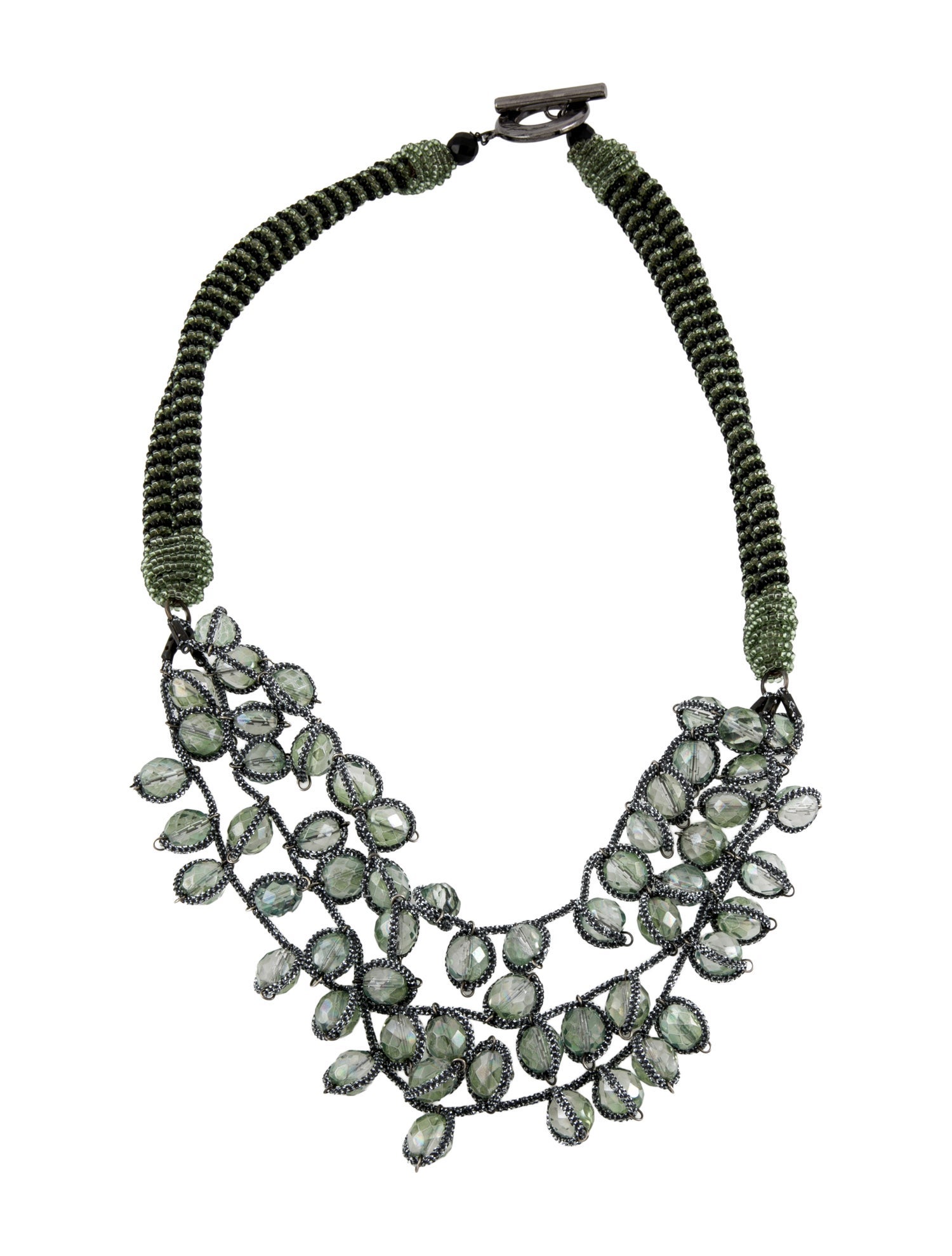 Giorgio Armani Crystal & Bead Multistrand Necklace