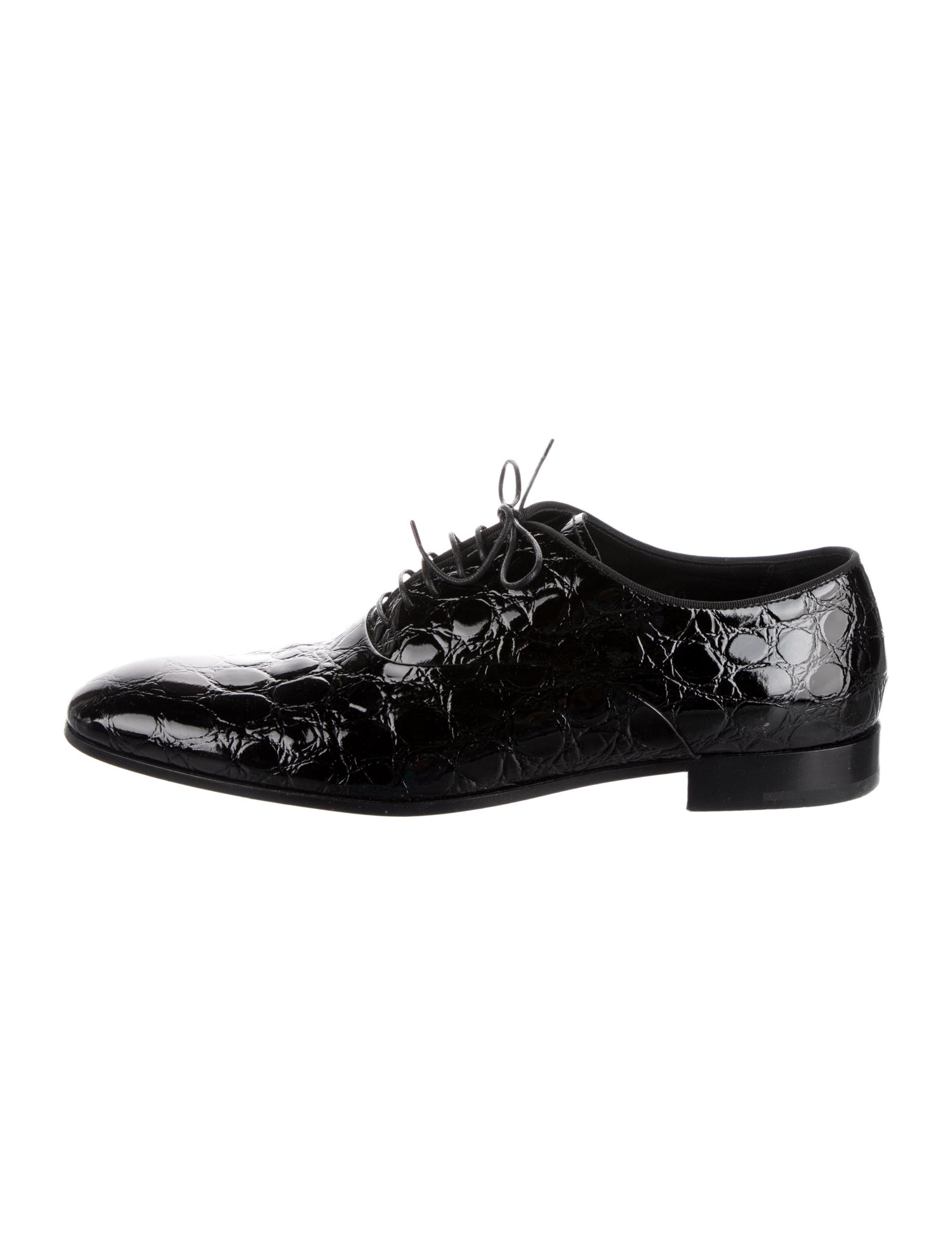 Giorgio Armani Embossed Leather Oxfords