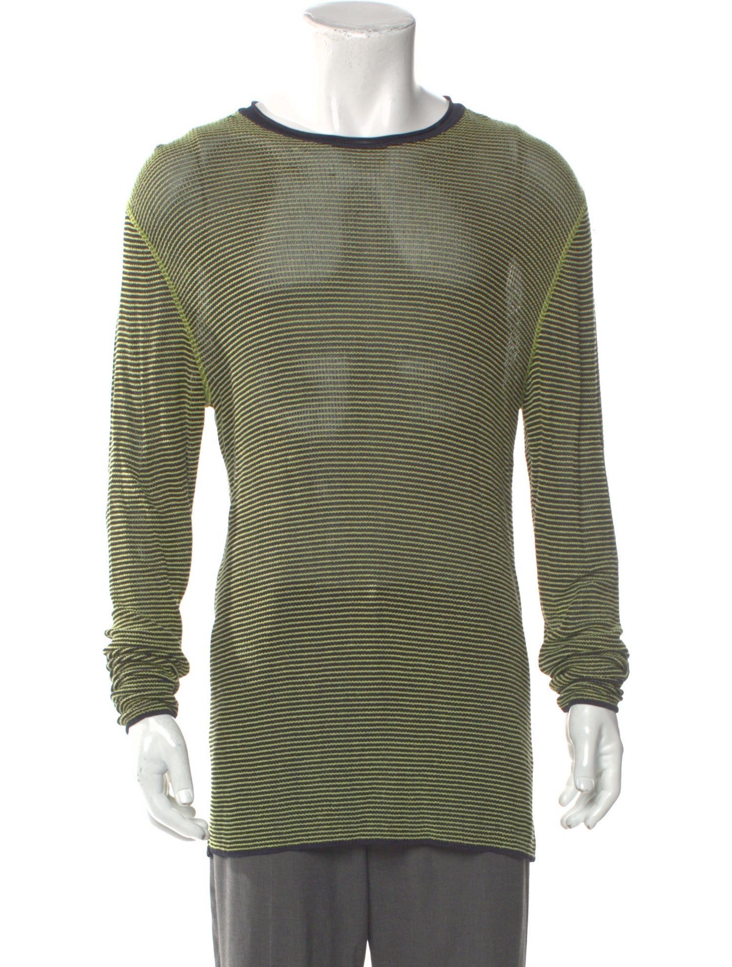 Giorgio Armani Striped Scoop Neck Pullover