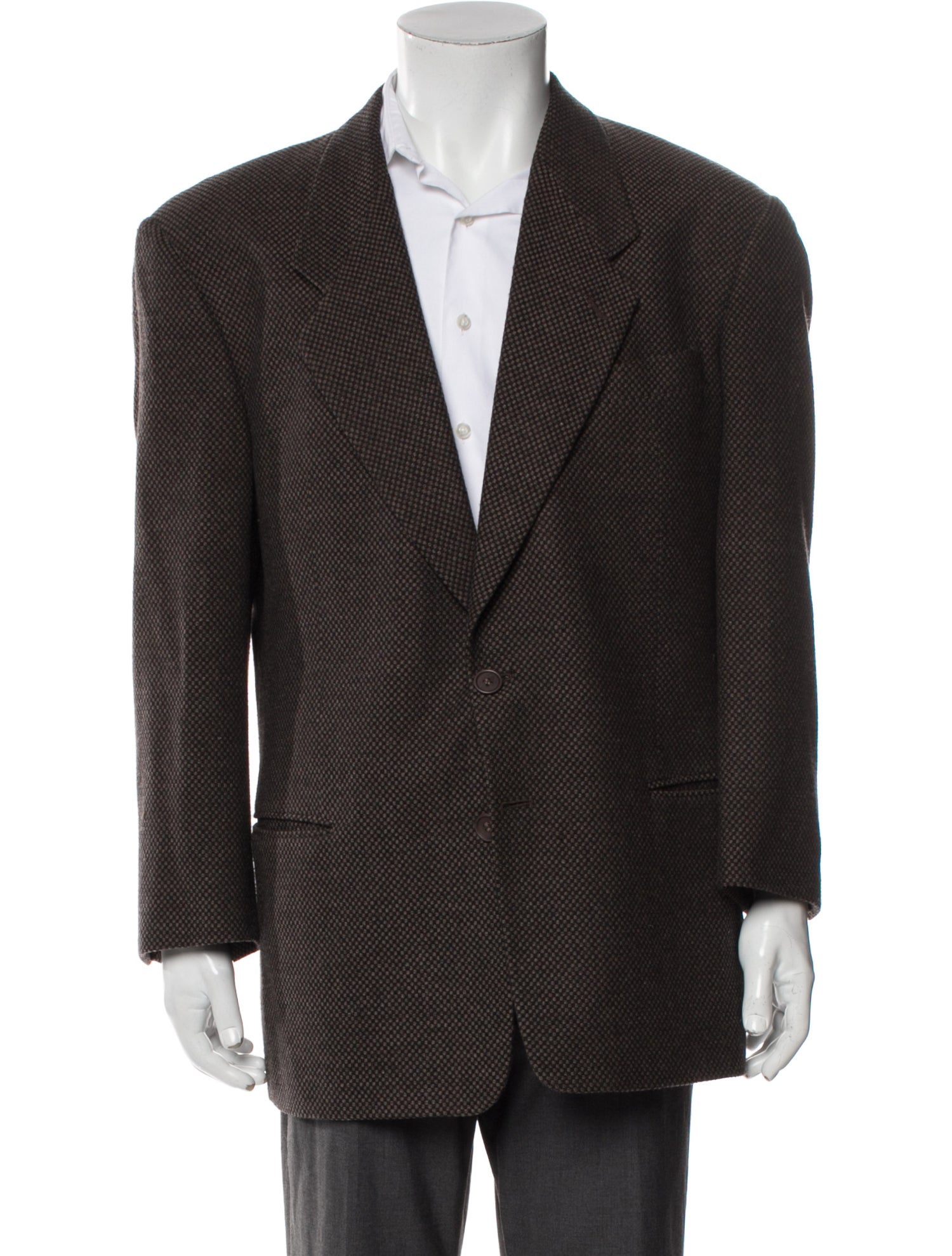 Giorgio Armani Virgin Wool Peacoat
