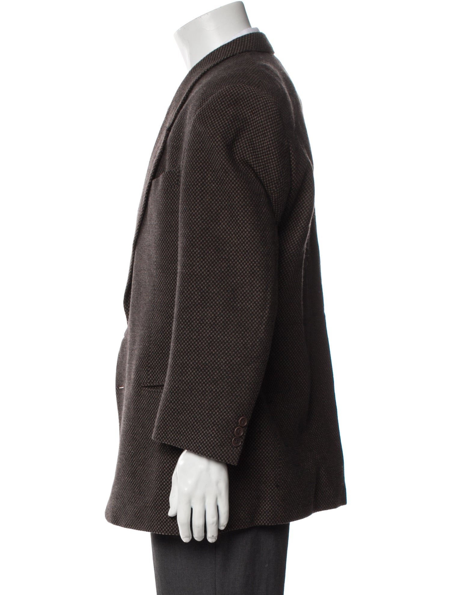 Giorgio Armani Virgin Wool Peacoat