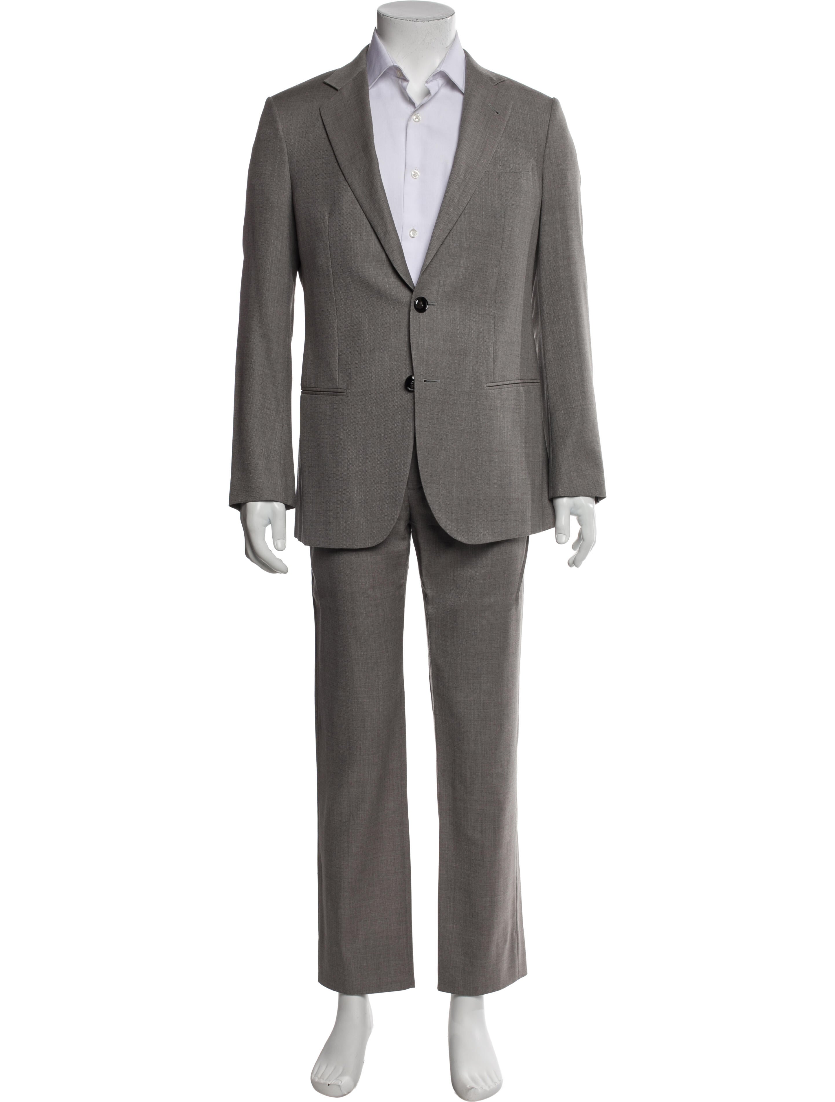 Giorgio Armani Virgin Wool Two-Piece Suit Vest